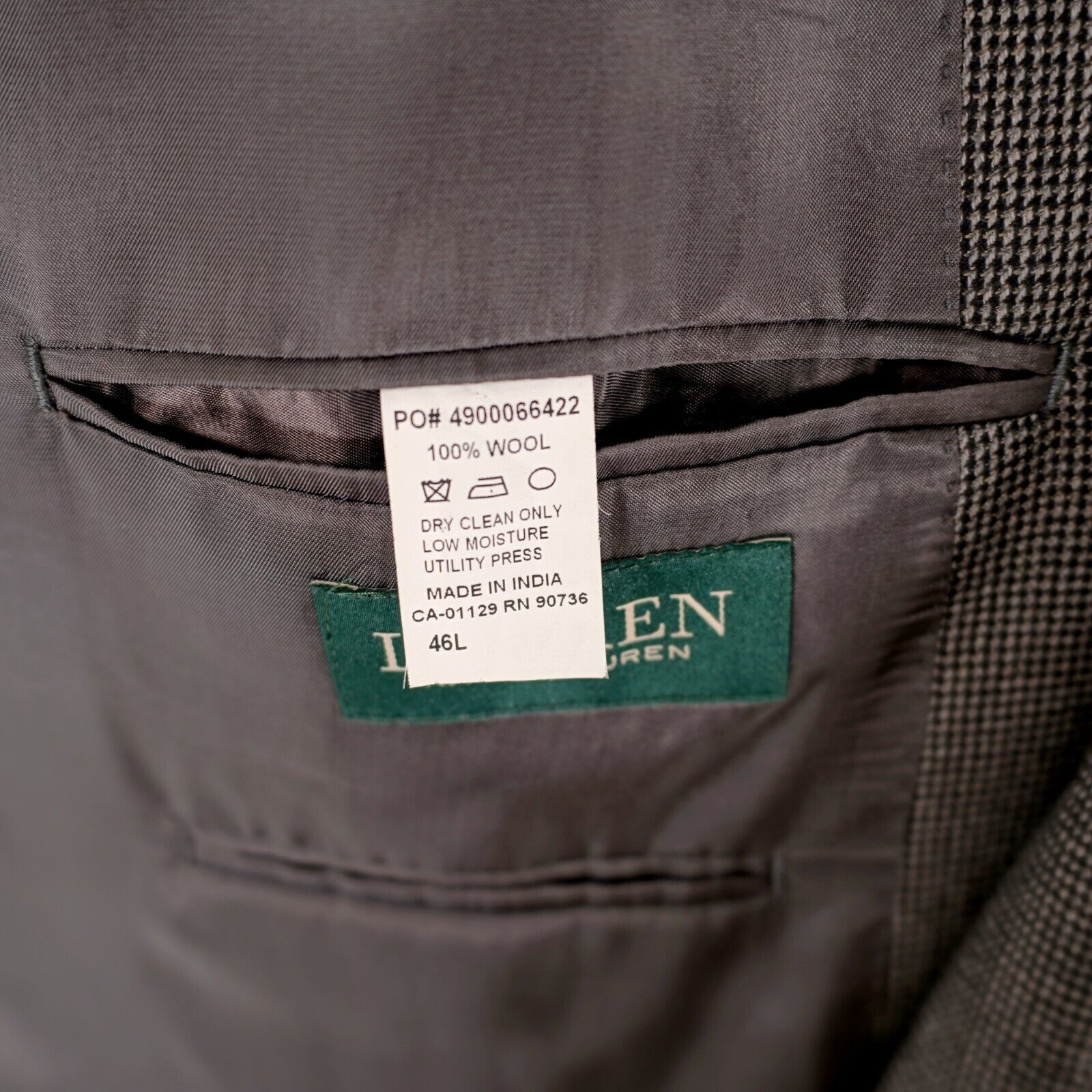 Lauren Ralph Lauren Lauren Ralph Lauren Thick Wool Wool Black Gray Tan Check 2 B Size 46L - 10 Thumbnail