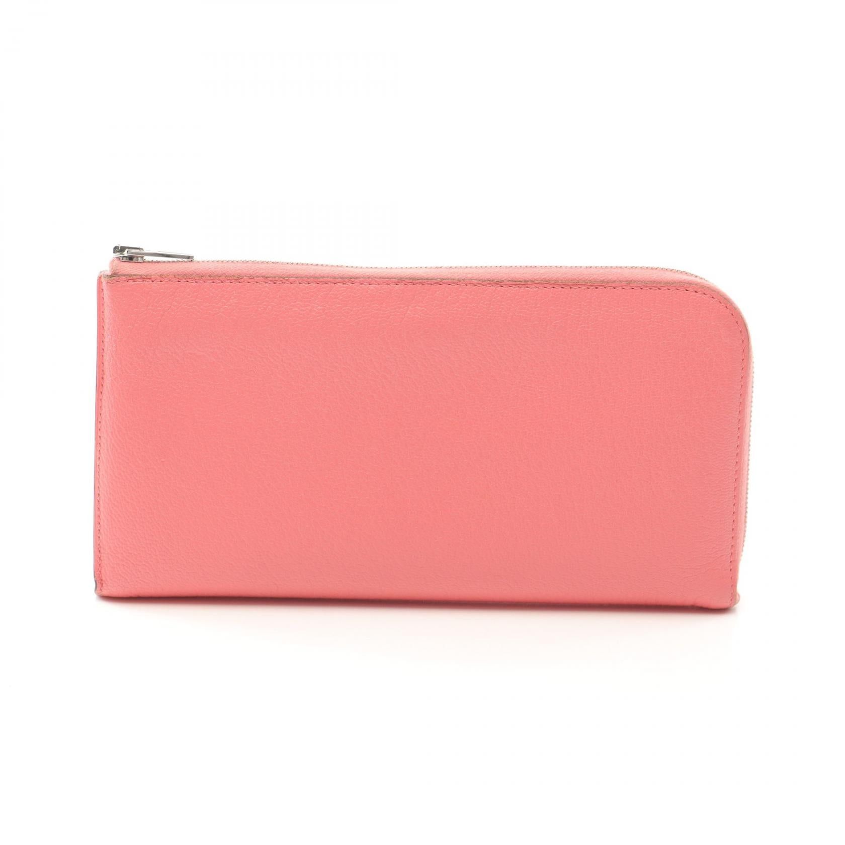 Hermes Hermes Remix Combine Rose Eté L-Shaped Zipper Long Wallet Chevre Pink Silver Hardware D Stamp Size ONE SIZE - 1 Thumbnail