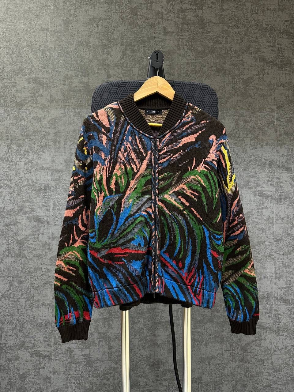 Vintage Vintage Ivko Full Zip Floral Cardigan Wool Sweater Size US M / EU 48-50 / 2 - 2 Thumbnail