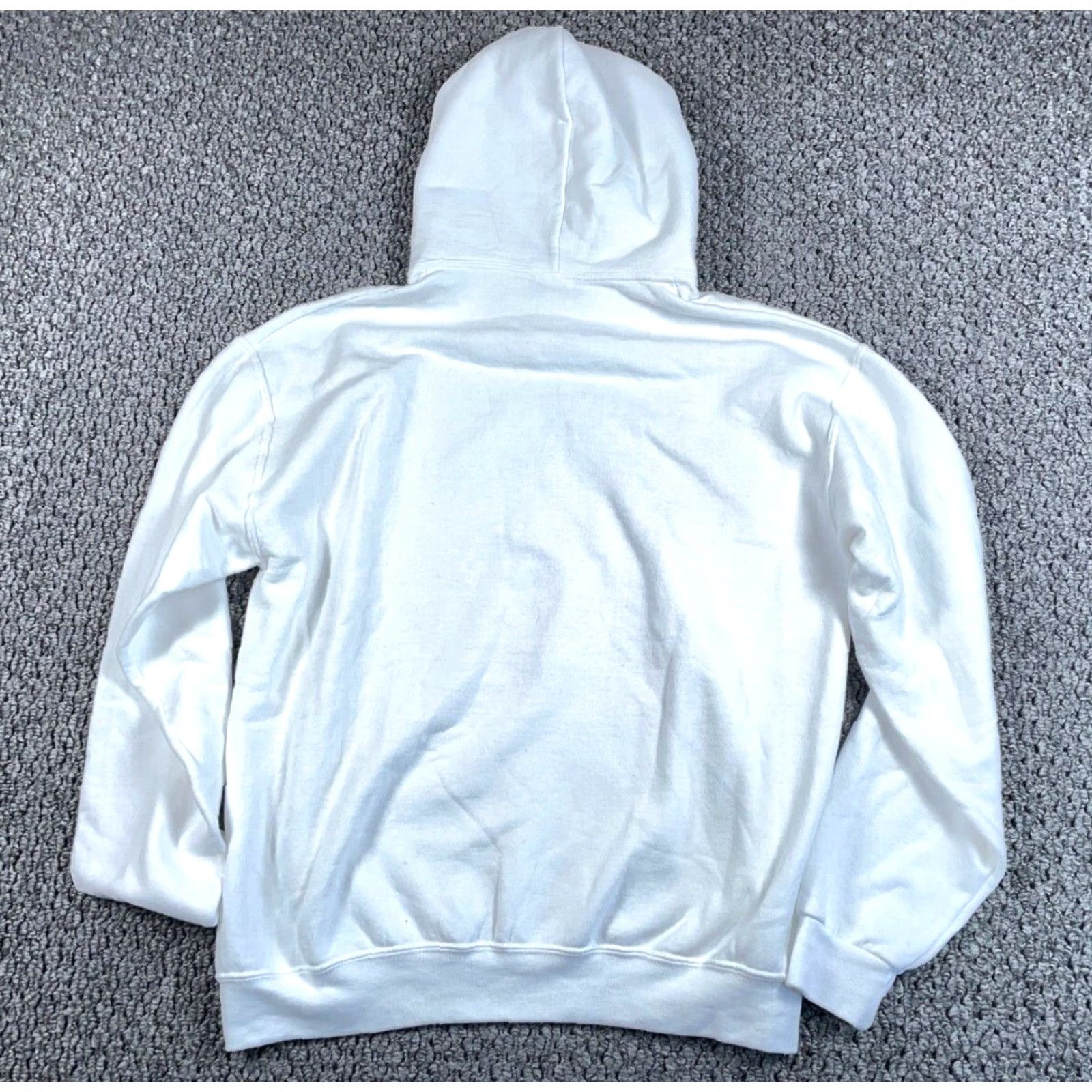Disney Disney Mickey Mouse Print Hoodie Adult Large White Sweatshirt 50-50 Y2K Vintage Cartoon 90s Mens Pullover Hoodie Size US L / EU 52-54 / 3 - 2 Thumbnail