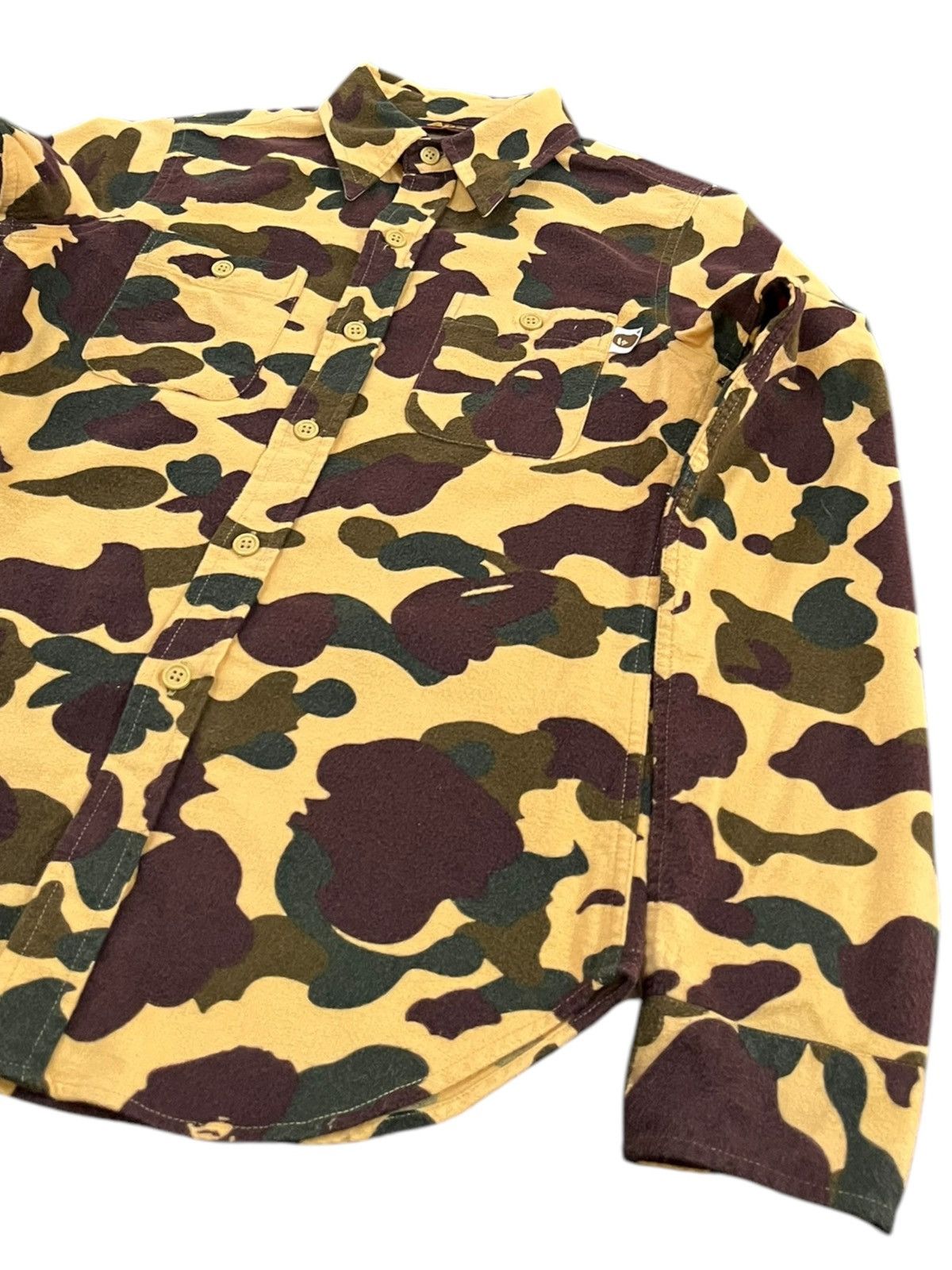 Bape Vintage Ape 1st camo Button Up Long Sleeve T-Shirt Size US XS / EU 42 / 0 - 3 Thumbnail