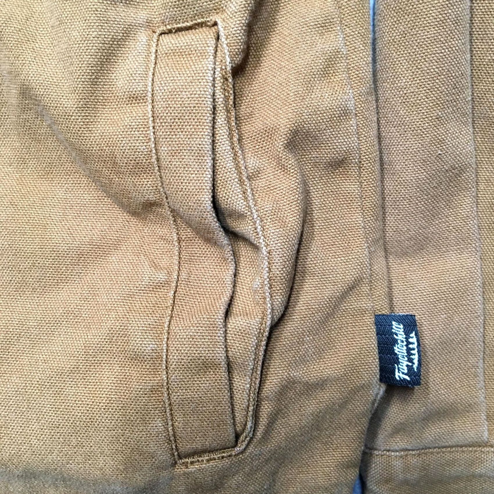Vintage Fayettechill Shirt Jacket XL Brown Canvas Lined Workwear Snap Front Collared Pockets Mens Size US XL / EU 56 / 4 - 3 Thumbnail
