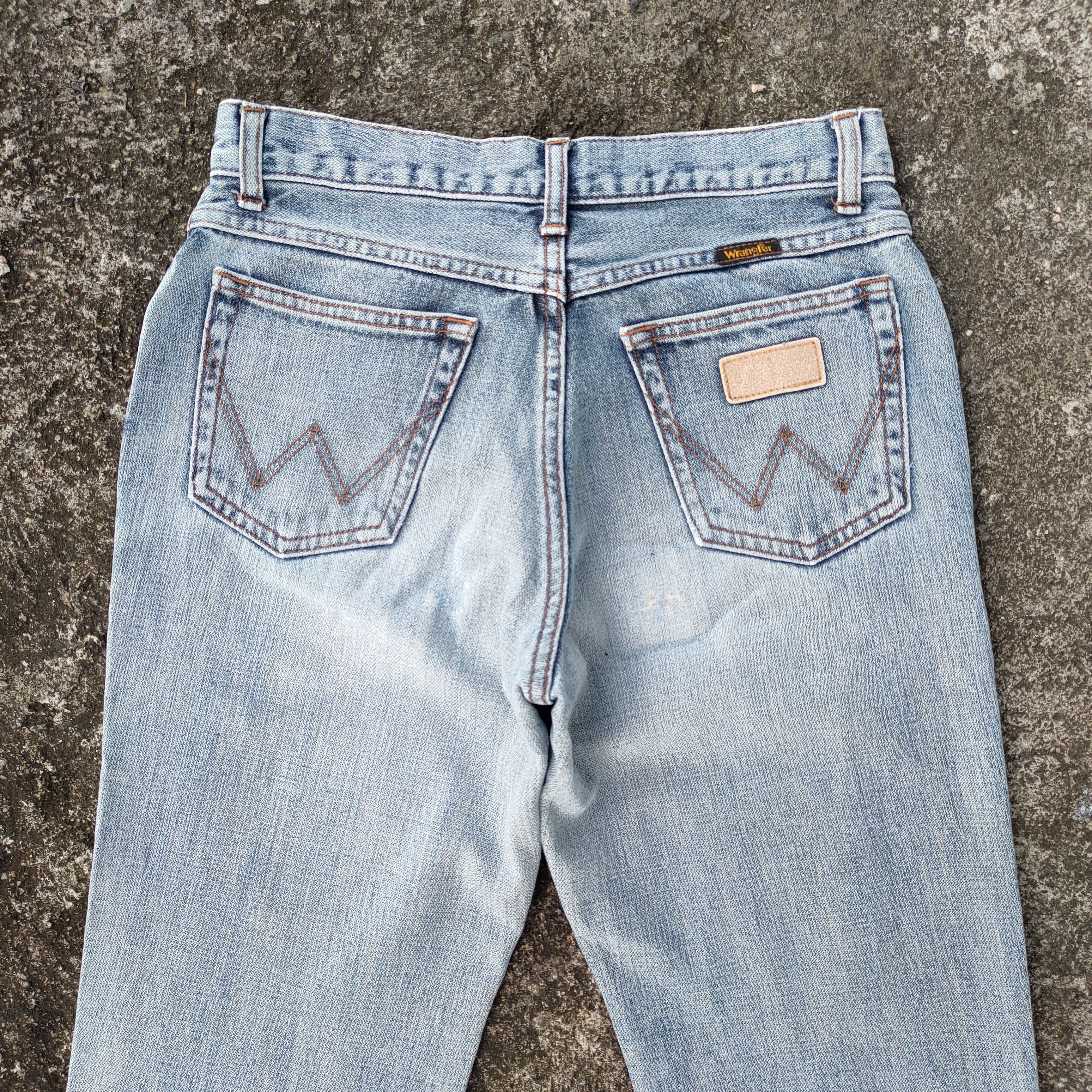 Jean × Vintage × Wrangler FLARE VINTAGE WRANGLER FADED JEANS DENIM PANTS Size US 28 / EU 44 - 7 Thumbnail