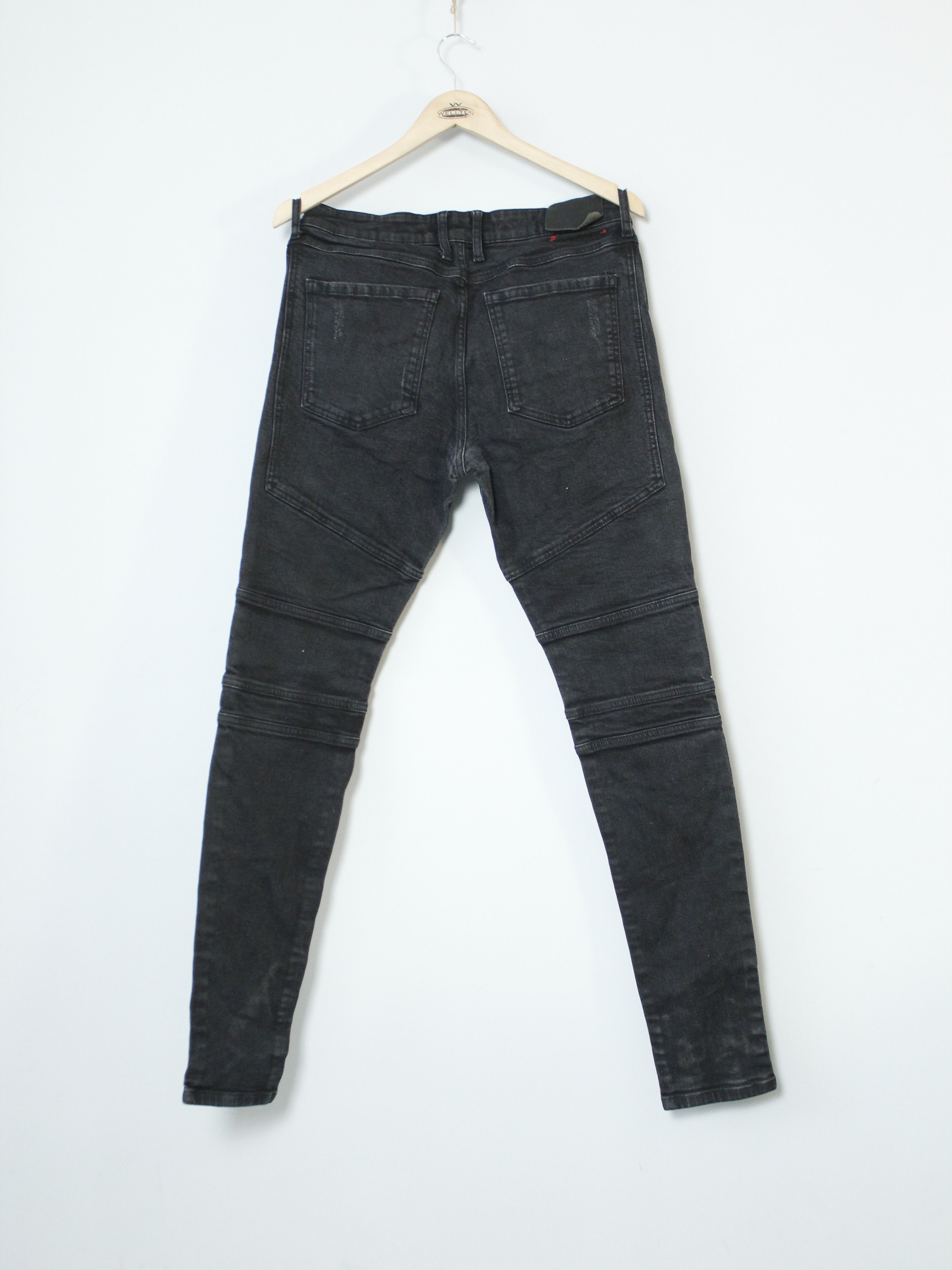 Represent Clo. Represent CLO Biker Denim Jeans Distressed 34 L Black Size US 34 / EU 50 - 2 Thumbnail