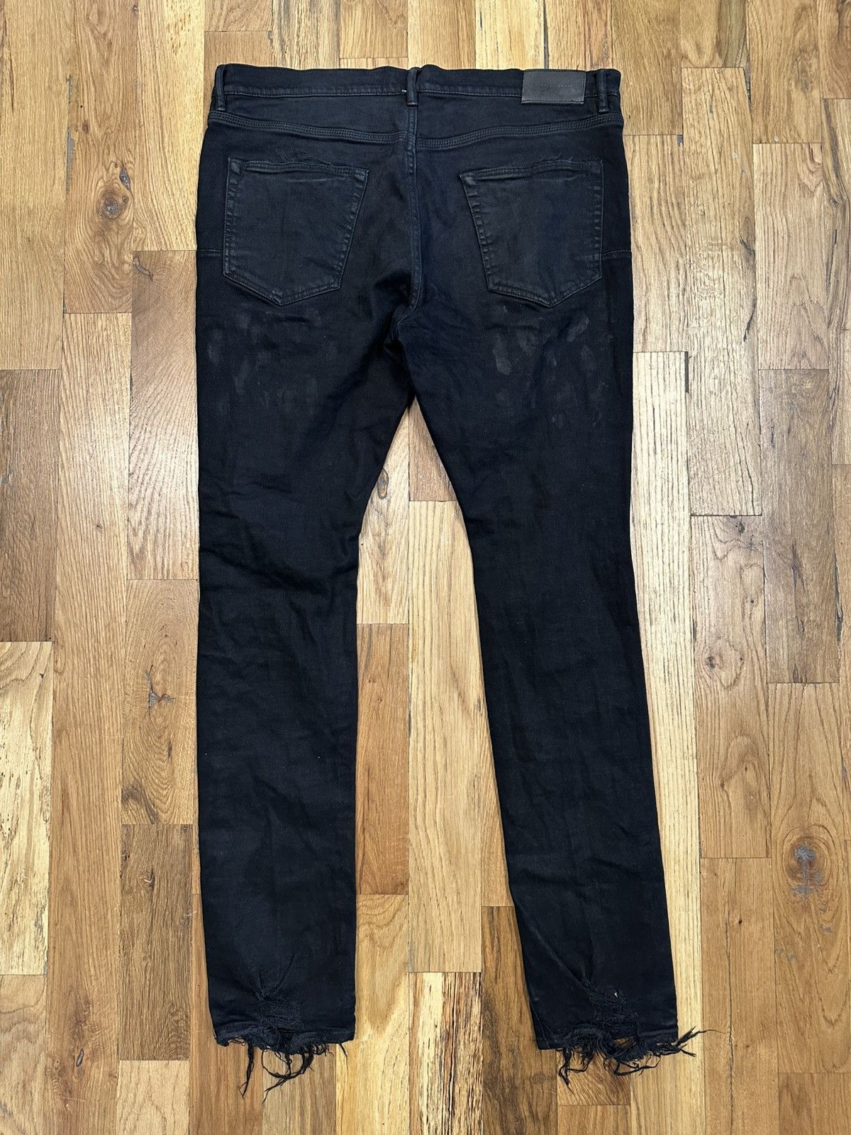 Purple Brand Purple Brand Distressed Black Denim Jeans Size 36 Size US 36 / EU 52 - 2 Thumbnail