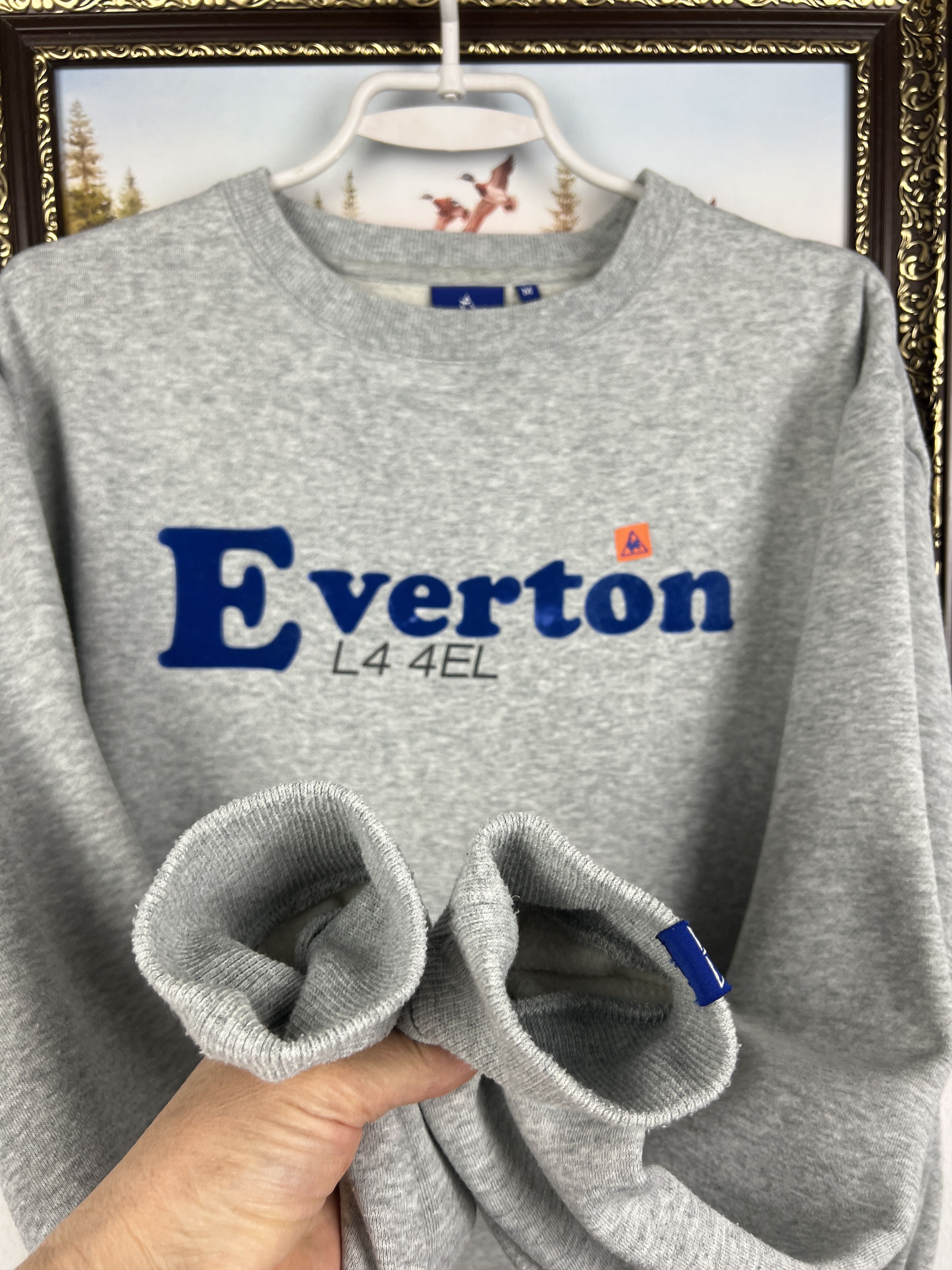 Le Coq Sportif Everton Football Sweatshirt Soccer Crewneck Track Top Size US M / EU 48-50 / 2 - 5 Thumbnail
