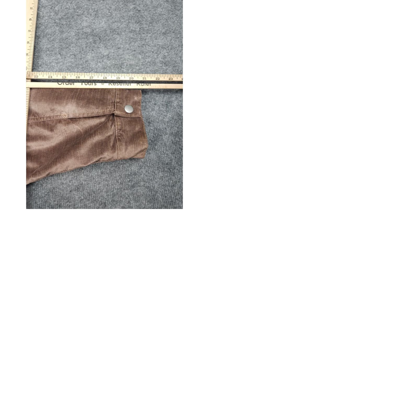 Free People Free People Velvet Jacket Women's L Brown Snap Lined Cotton Oversized Pockets Size L / US 10 / IT 46 - 9 Thumbnail