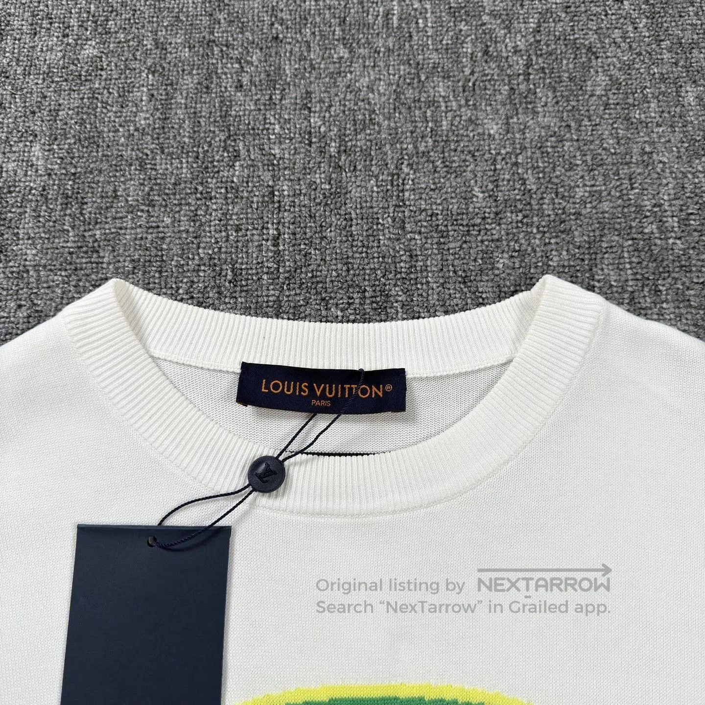 Louis Vuitton LV White Flame Slogan T-Shirt. Size S / US 4 / IT 40 - 3 Thumbnail