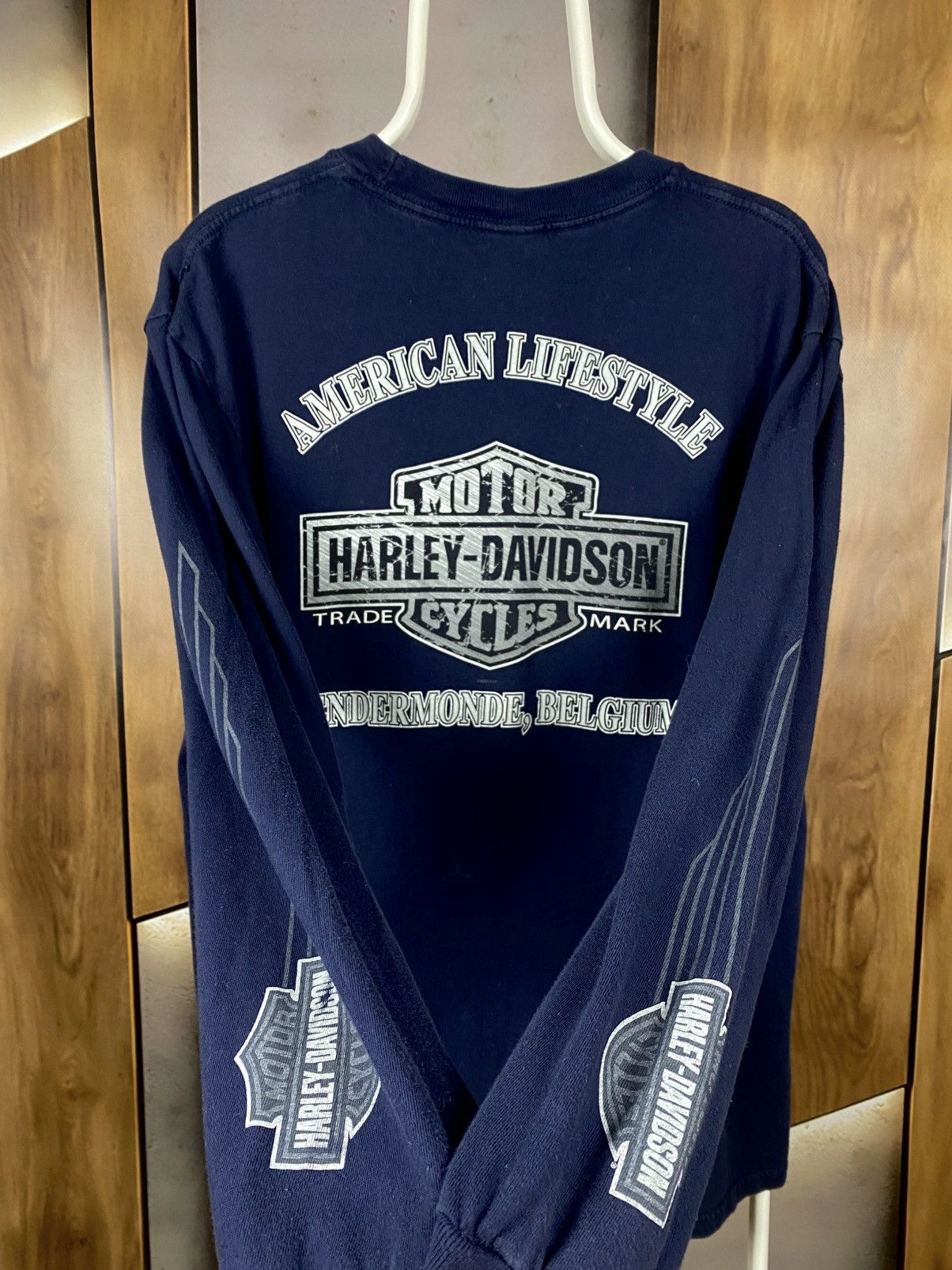 Harley Davidson 🔥Vintage 00s Sweatshirt Long Sleeve Harley Davidson America🔥 Size US L / EU 52-54 / 3 - 1 Thumbnail