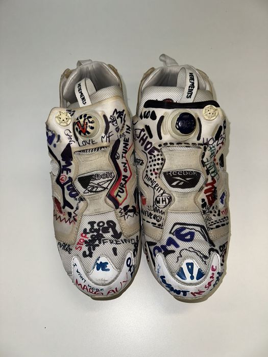 VETEMENTS  INSTAPUMP FURY GRAFFITI SNEAKERS