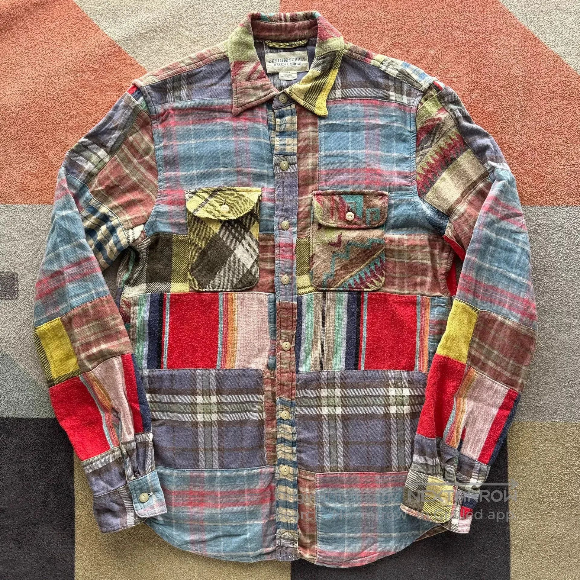 Denim & Supply Ralph Lauren Ralph Lauren Denim Supply Patchwork Shirt. Size US S / EU 44-46 / 1 - 1 Thumbnail