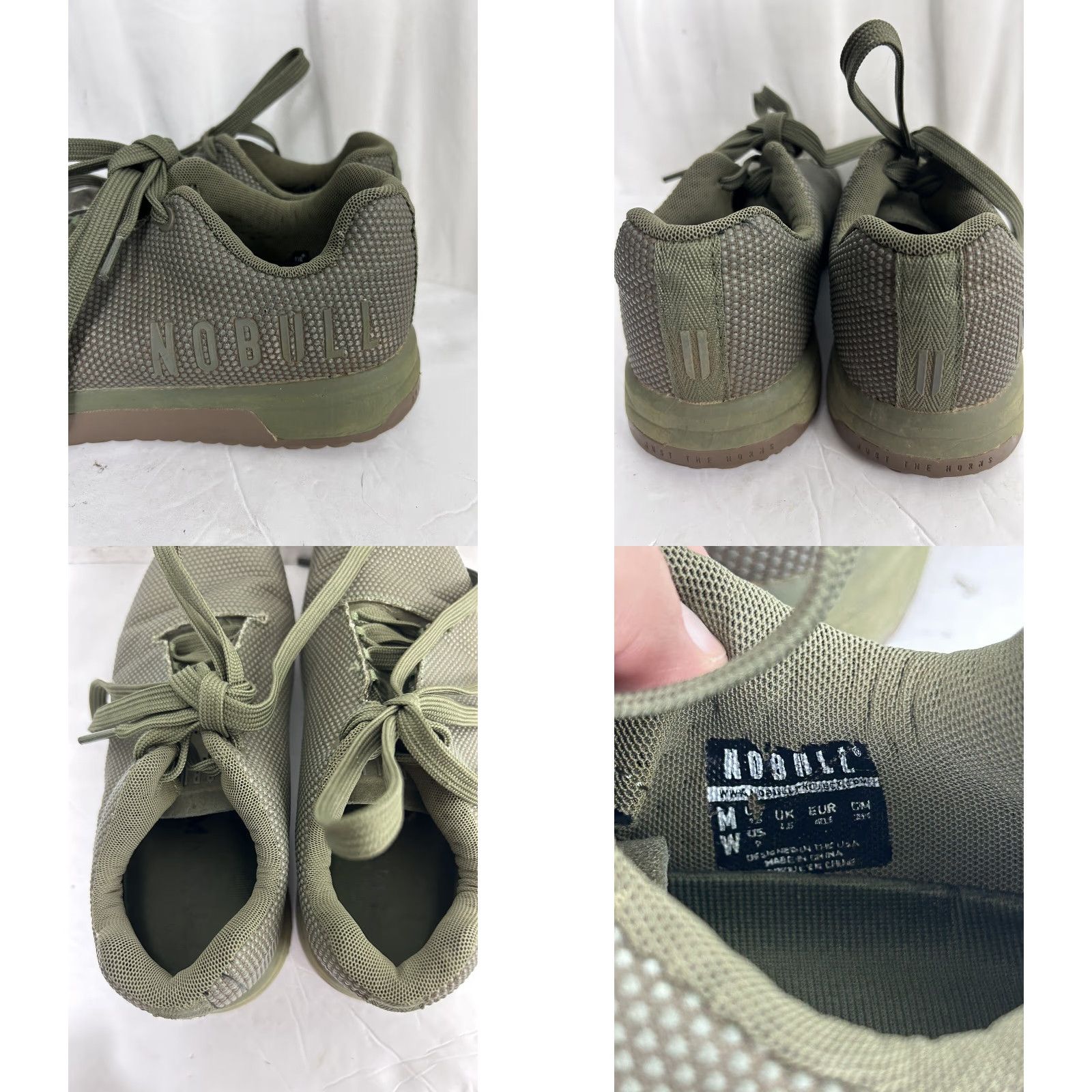 Vintage NOBULL Army Dark Gum Trainer Plus Size 9 Women’s Men’s 7.5 US Green Sneaker Size US 8 / IT 38 - 8 Thumbnail