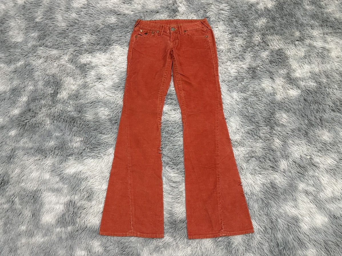 True Religion 🔥Sick Y2K True Religion Corduroy Flared Denim Size US 28 / EU 44 - 1 Thumbnail