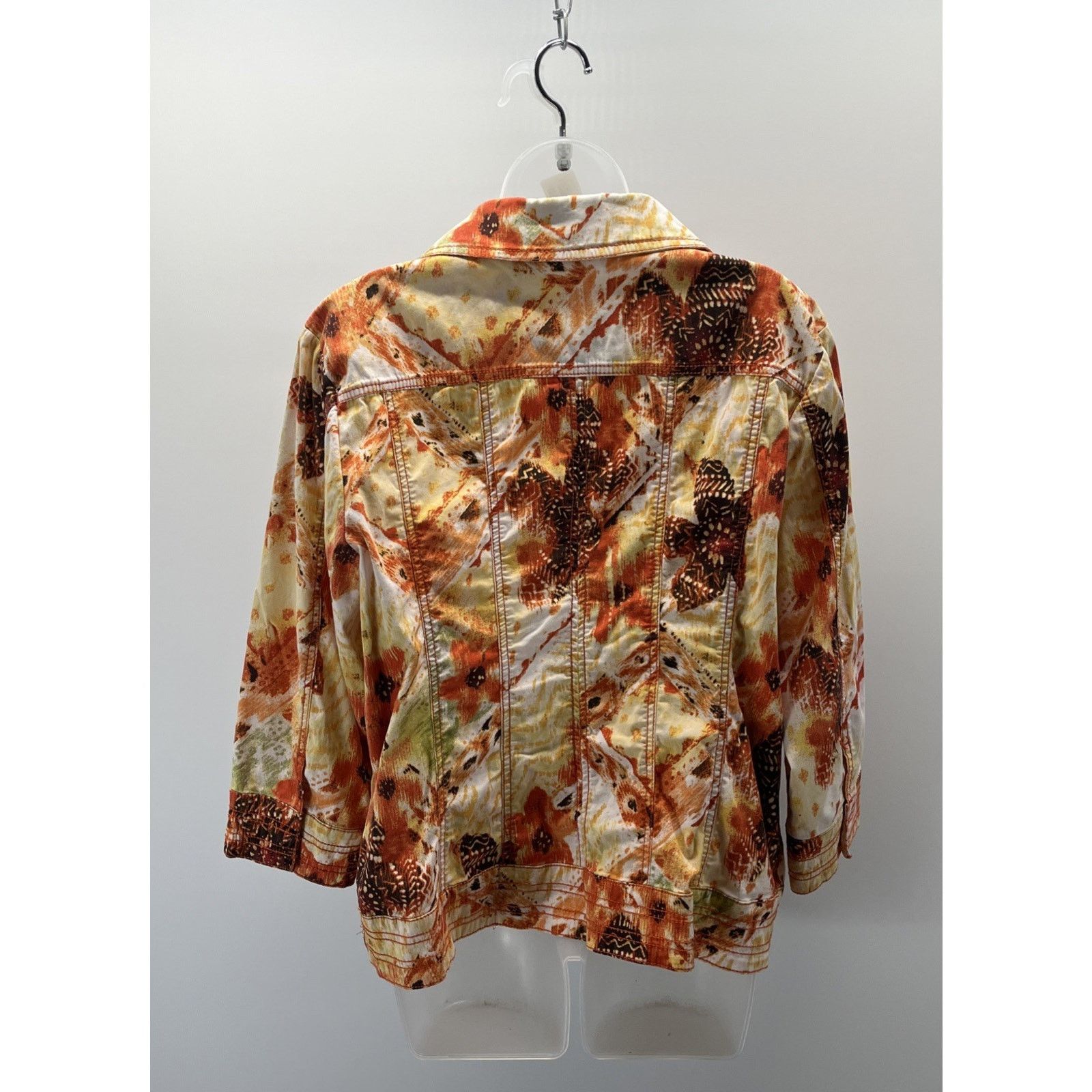 Chicos Chicos Jacket Size 3 Women Size XL Long Sleeve Yellow Orange Size XL / US 12-14 / IT 48-50 - 4 Thumbnail