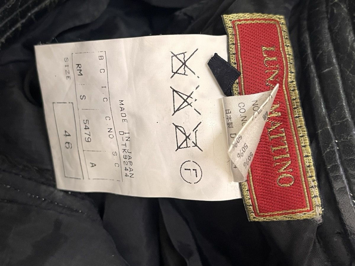 Issey Miyake × Japanese Brand × Vintage 80s luna mattino tiger stripe leather pant Size US 29 - 3 Thumbnail