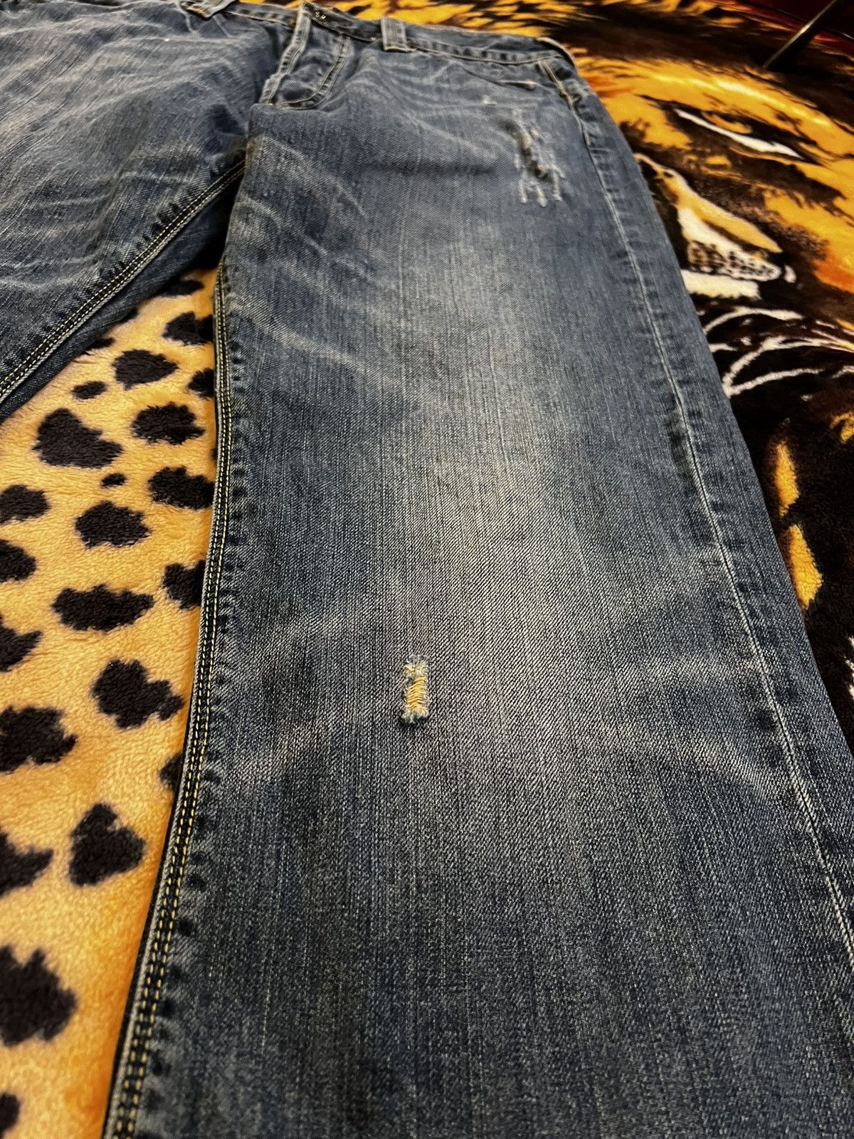 Ed Hardy × Vintage Vintage 2010 Ed Hardy by Christian Audigier Jeans Size US 36 / EU 52 - 10 Thumbnail