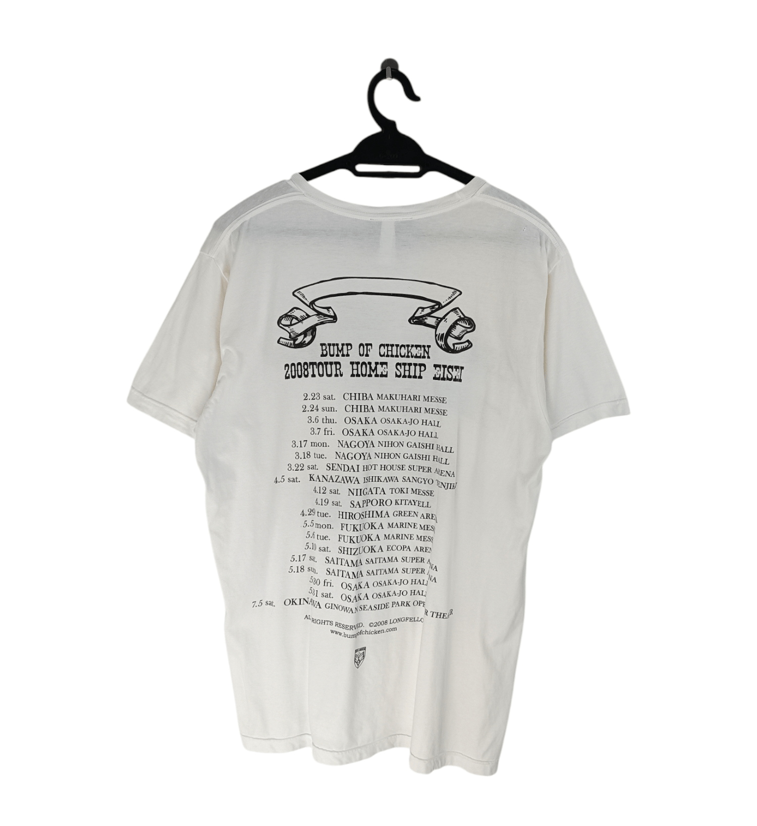 Band Tees VINTAGE 2008 BUMP OF CHICKEN HOME SHIP EISEI TOUR TEE PUNK Size US M / EU 48-50 / 2 - 2 Thumbnail