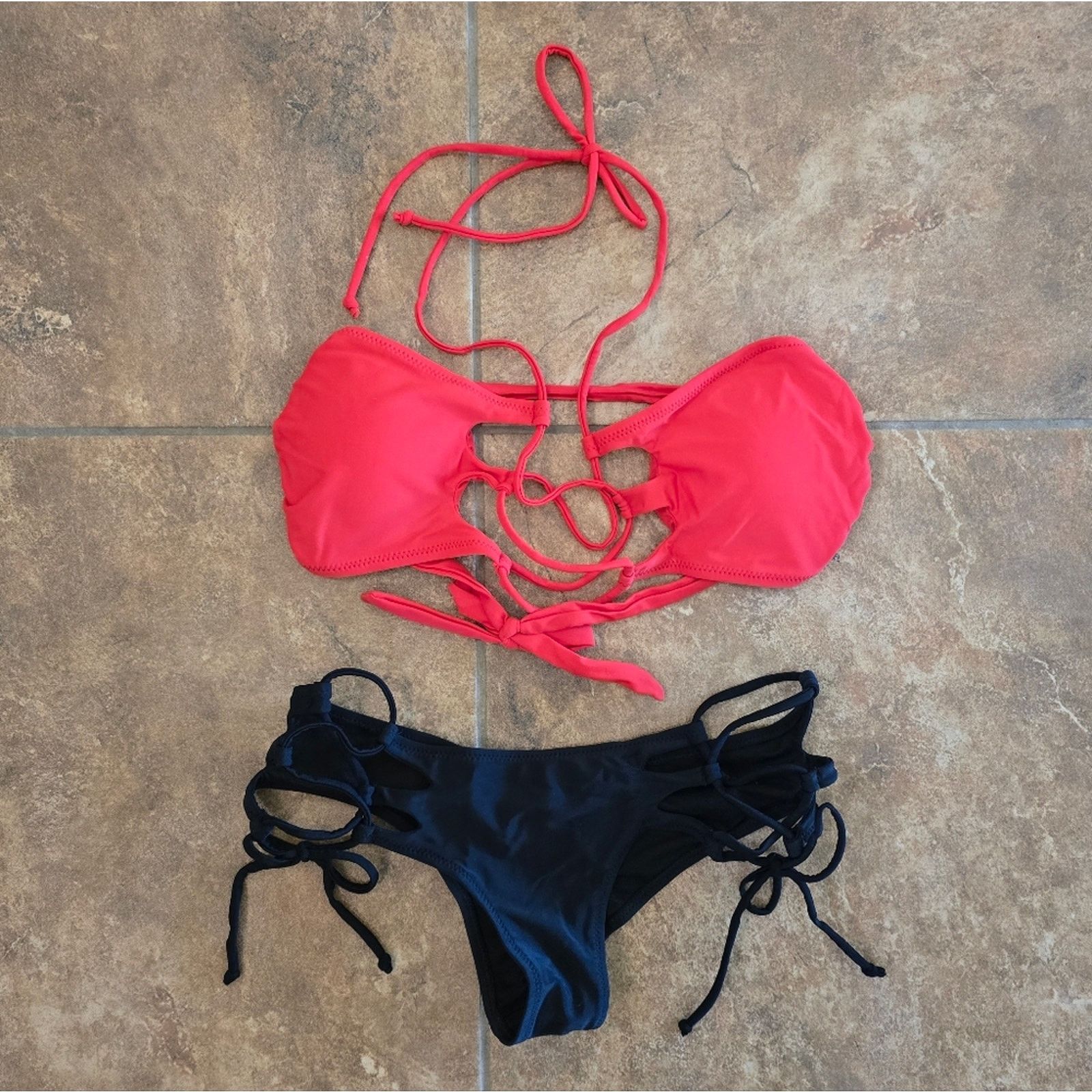 Other Red Black | FYS | Santa Cruz Bikini Set Size ONE SIZE - 3 Thumbnail