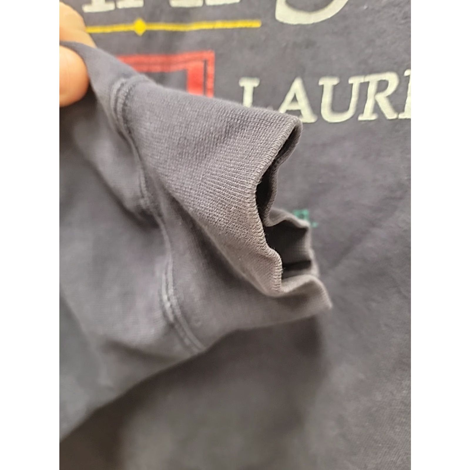 Chaps VINTAGE Chaps Ralph Lauren Sweatshirt The Spirited Tradition 90s Crew Neck Long Sleeve Blue M Mens Graphic Print Distressed Size US M / EU 48-50 / 2 - 4 Thumbnail