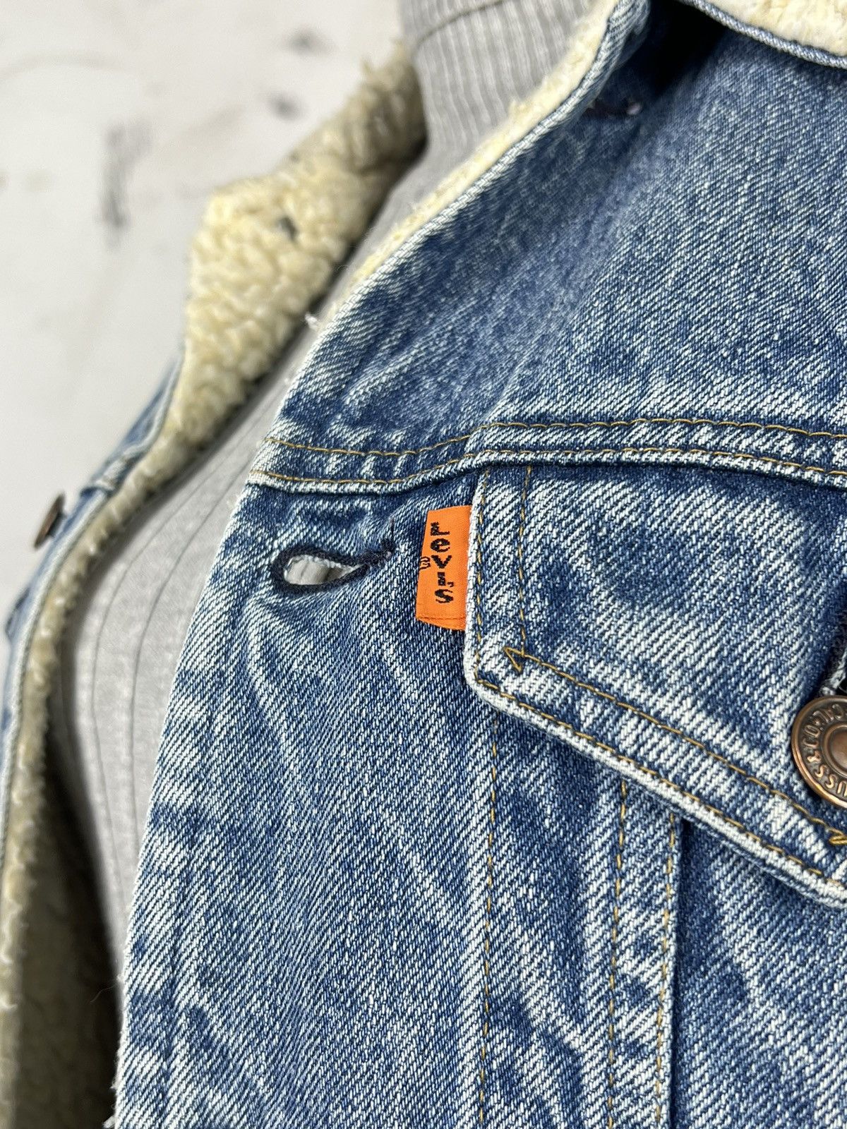 Levi's Vintage Levi’s Sherpa Denim Jacket Size S - M 38 Size S / US 4 / IT 40 - 3 Thumbnail