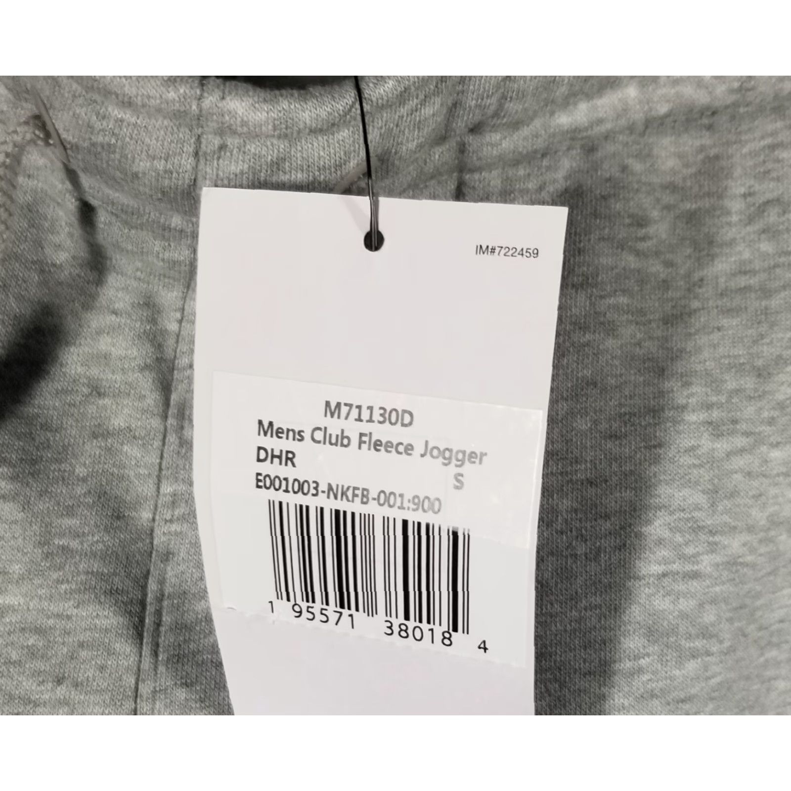 Nike VINTAGE Nike Sportswear Club Fleece Joggers Small Football Swoosh Gray Sweatpants Size US 29 - 3 Thumbnail