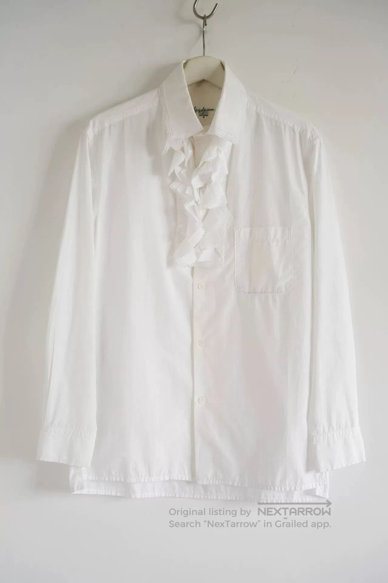 Yohji Yamamoto Yohji Yamamoto White Long Sleeve Shirt. Size US M / EU 48-50 / 2 - 1 Thumbnail