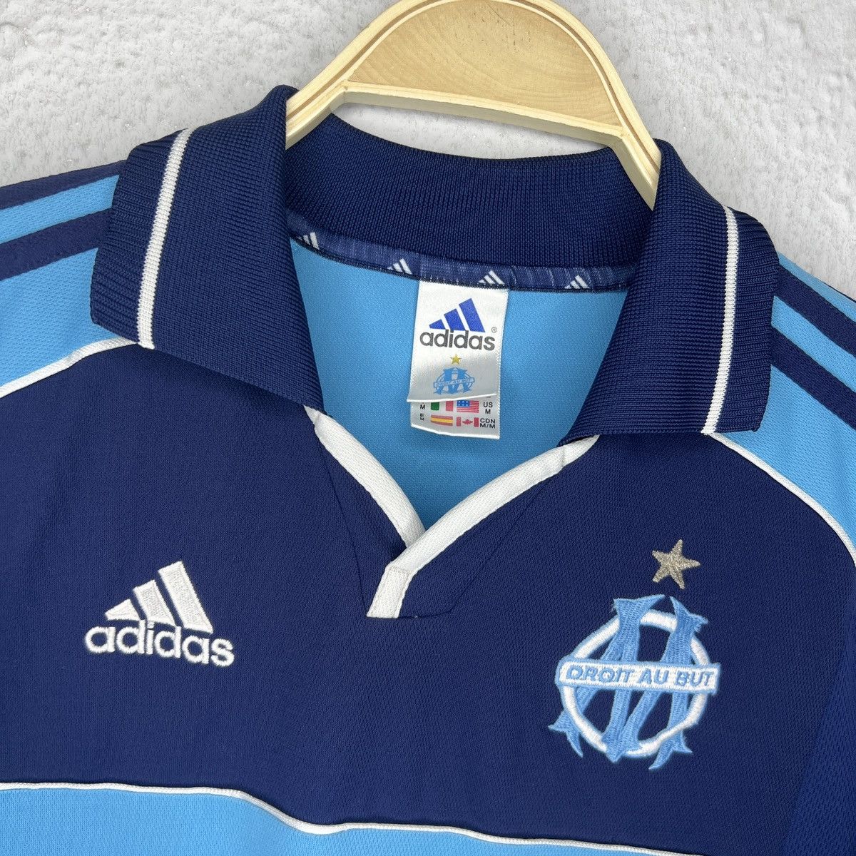 Adidas × Vintage Olympique Marseille 2000 2001 Adidas away football shirt Size US M / EU 48-50 / 2 - 4 Thumbnail