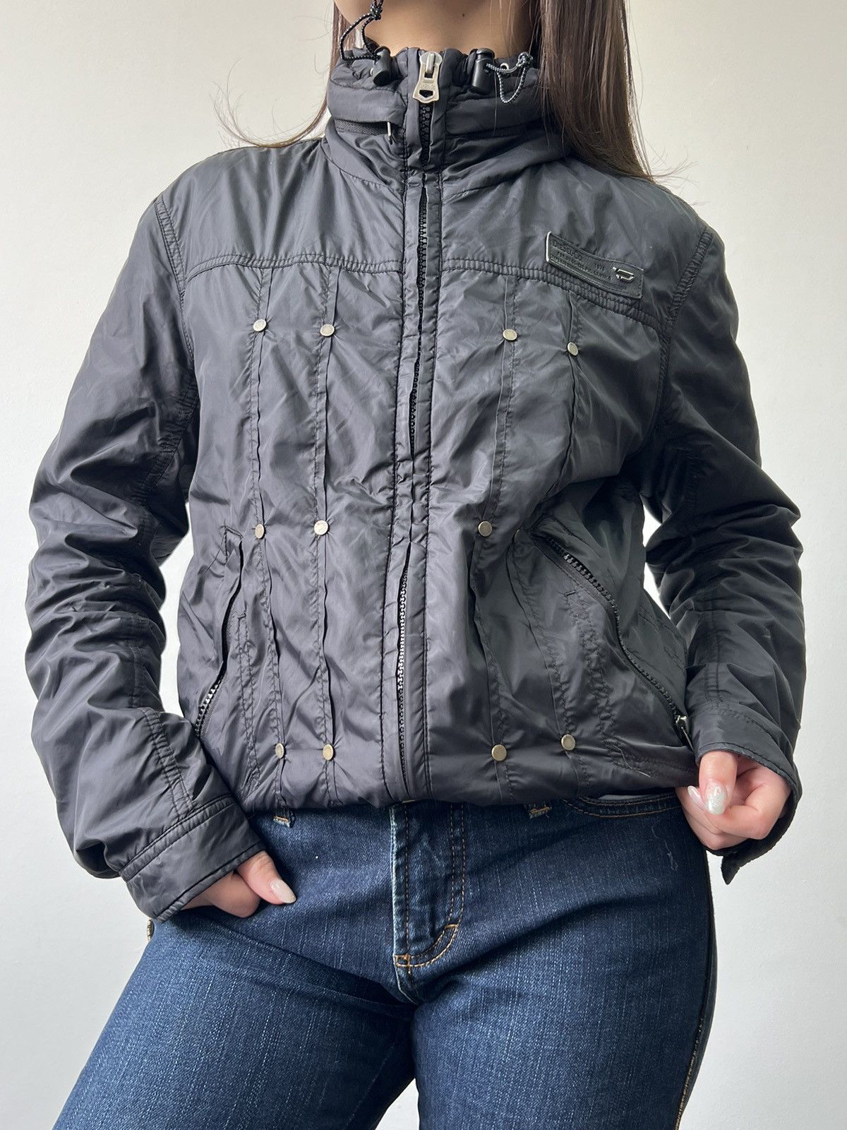 Diesel × If Six Was Nine × Japanese Brand Vintage Diesel jacket avant Garde Y2K Size S / US 4 / IT 40 - 1 Thumbnail
