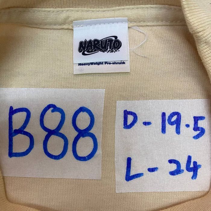 Cartoon Network × Japanese Brand × Vintage B88 NARUTO JAPAN ANIME PROMO TEE Size US S / EU 44-46 / 1 - 6 Thumbnail