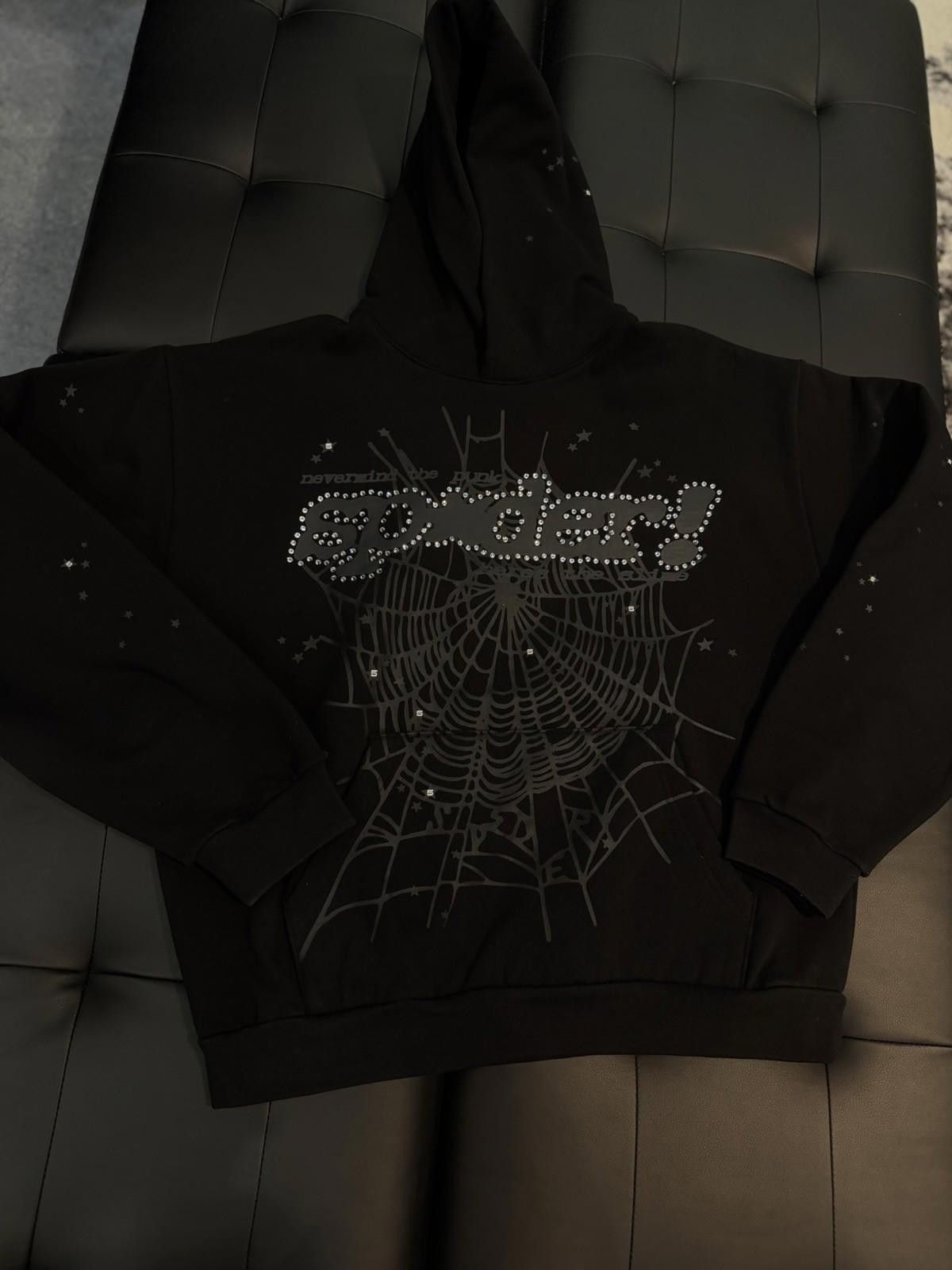 Sp5der Sp5der Black VVS Stone Hoodie Size (XL) 2026 Authentic Size US XL / EU 56 / 4 - 1 Thumbnail