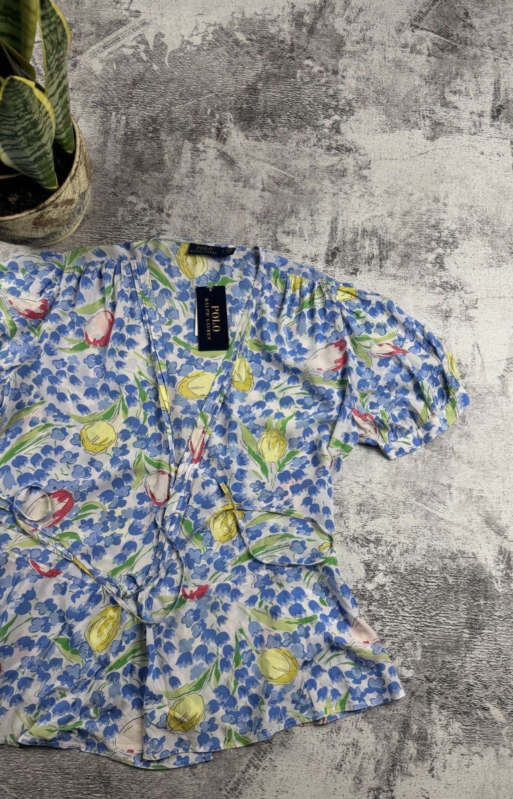 Polo Ralph Lauren NEW Polo Ralph Lauren 2023 Viscose Dress Shirt Blouse Top Size L / US 10 / IT 46 - 4 Thumbnail