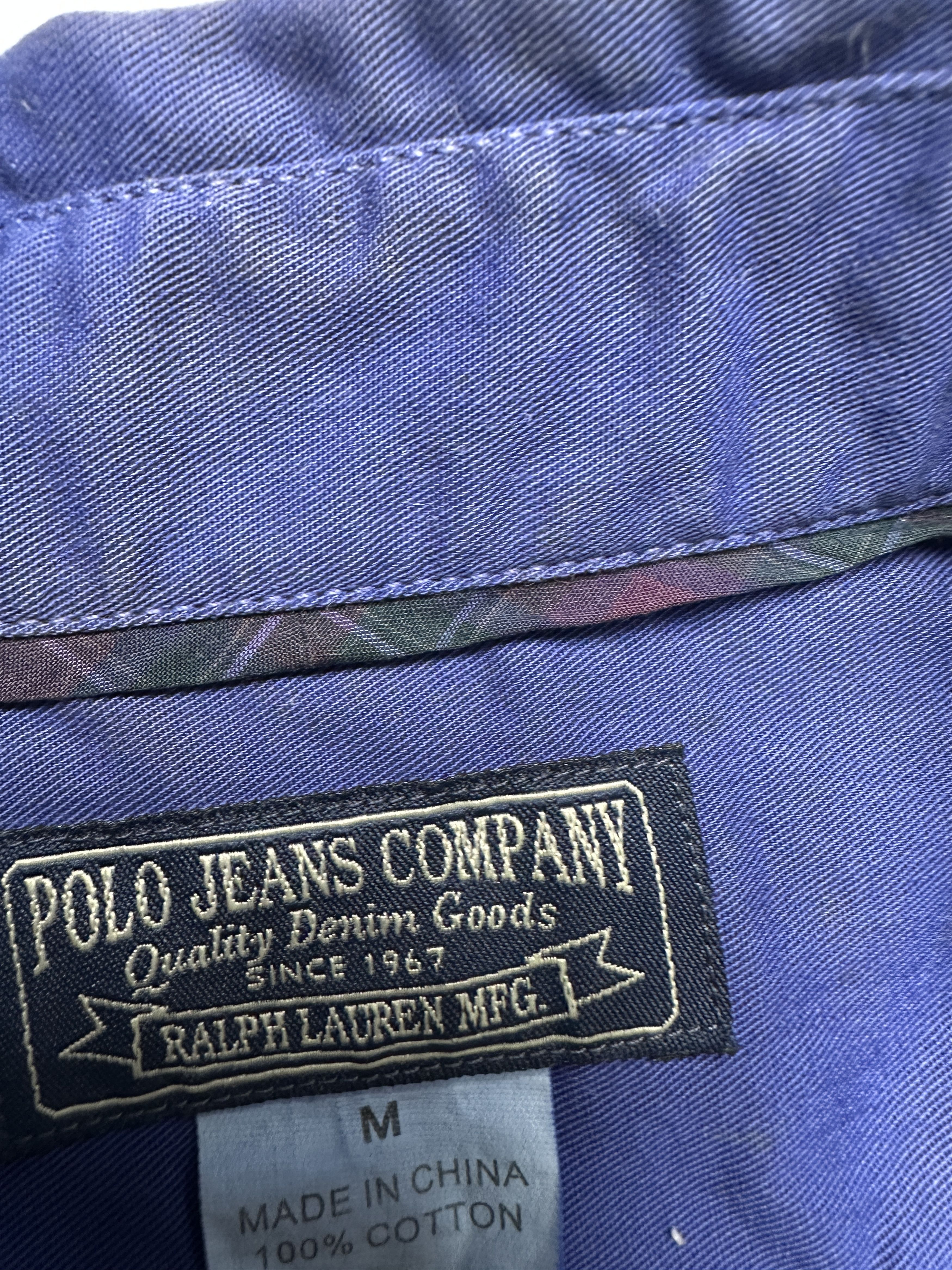 Ralph Lauren Blue Casual Shirt With 2 Shoulder Tabs Size M / US 6-8 / IT 42-44 - 5 Thumbnail