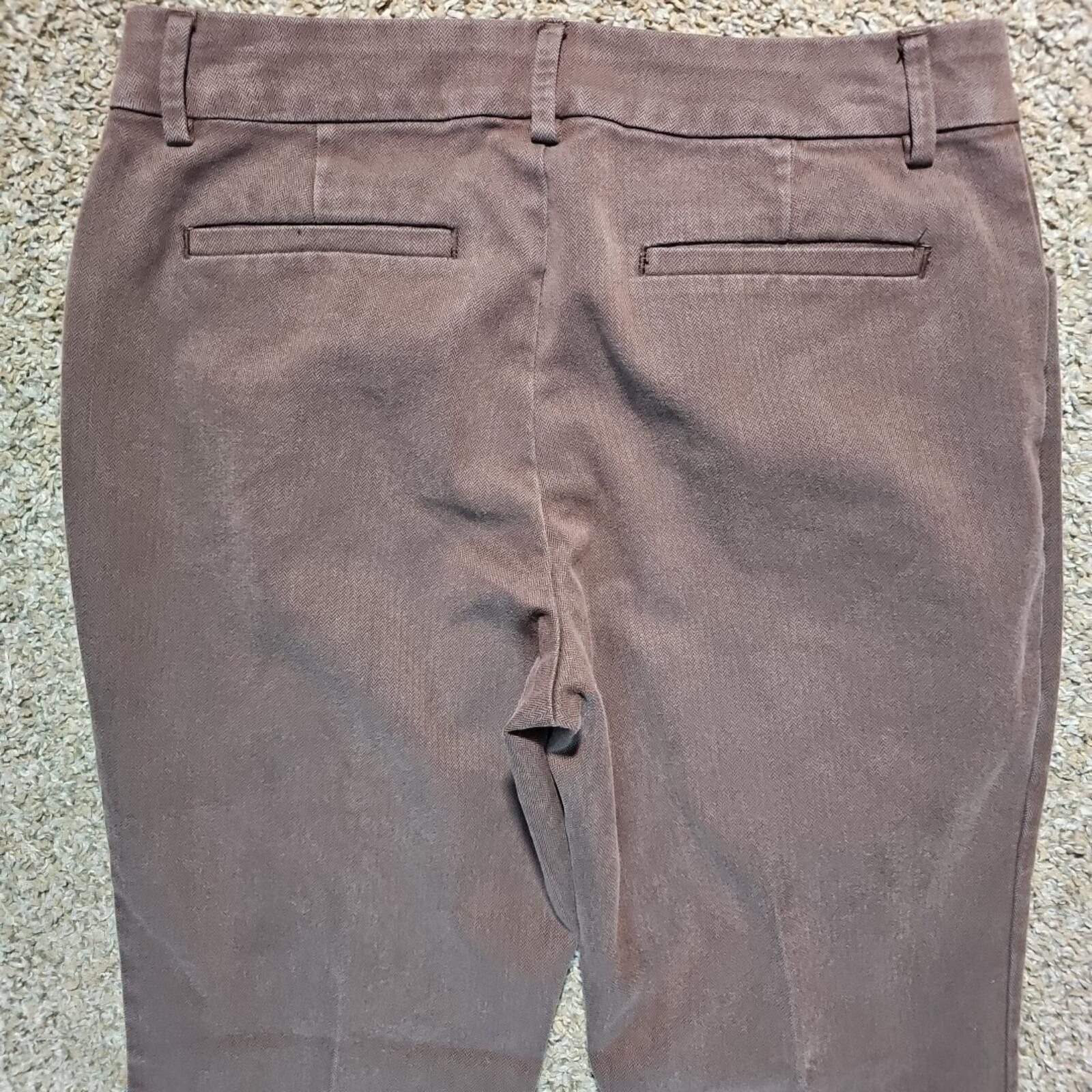 Lee LEE Relaxed Straight Fit Wrinkle Free Sz 8 Herringbone Jeans Size 30" / US 8 / IT 44 - 5 Thumbnail