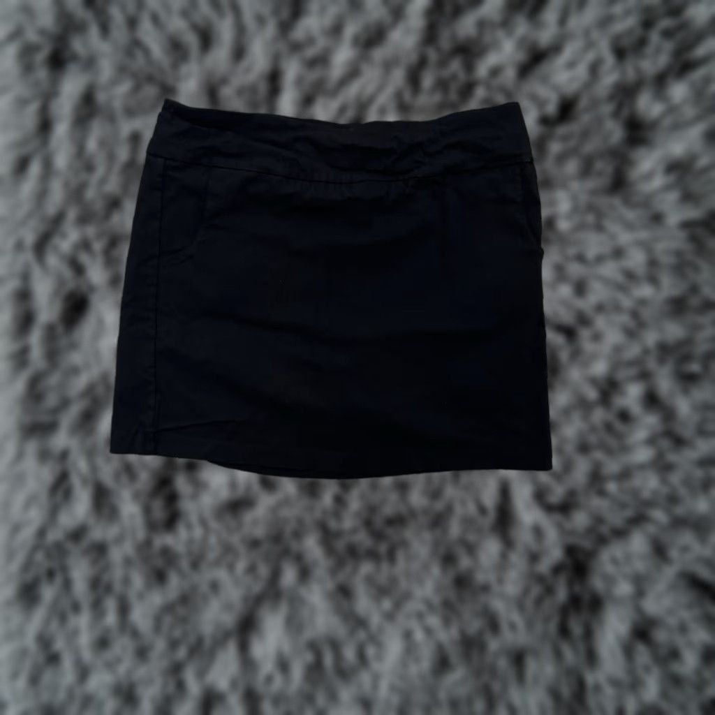 Vintage Zac & Rachel Skort Women 12 Black Solid Athletic Gothic Classic Dark Academia Office Chic Preppy Golf Walking Size ONE SIZE - 1 Thumbnail