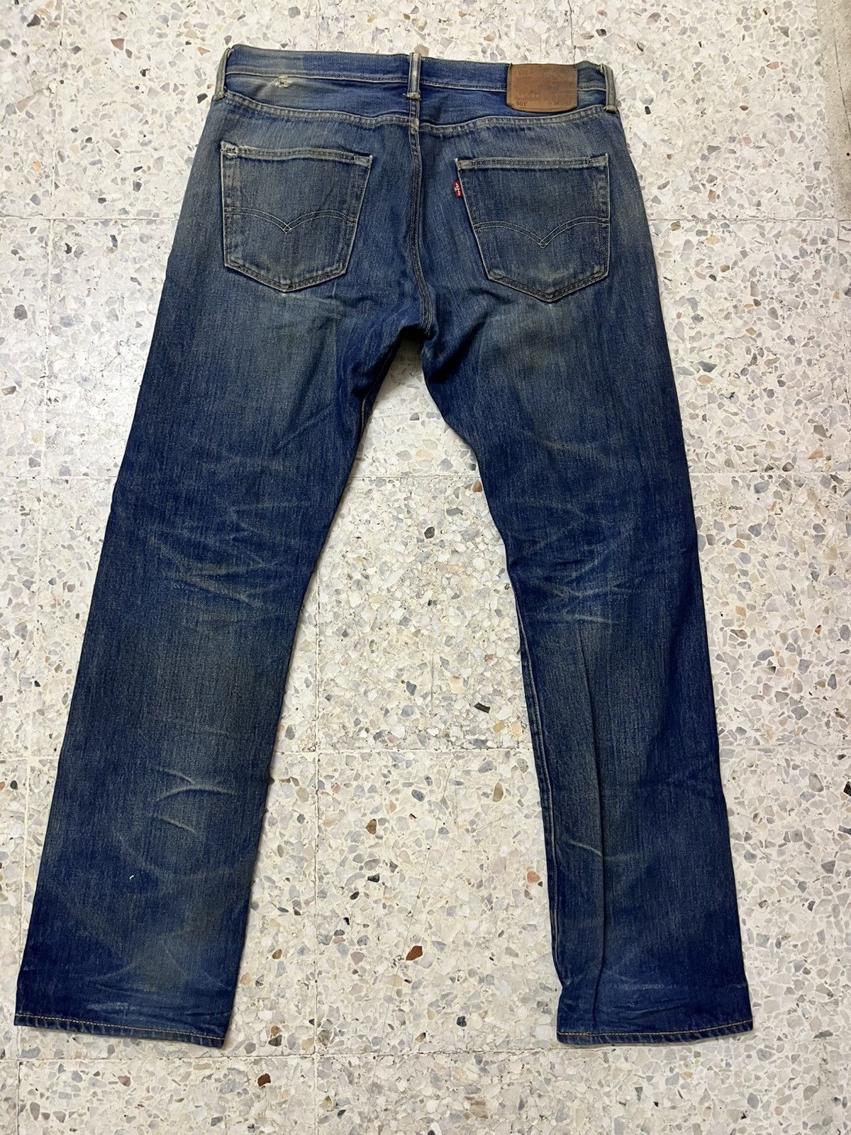 Levi's Distressed Levis 501 white oak cone denim Size US 36 / EU 52 - 2 Thumbnail