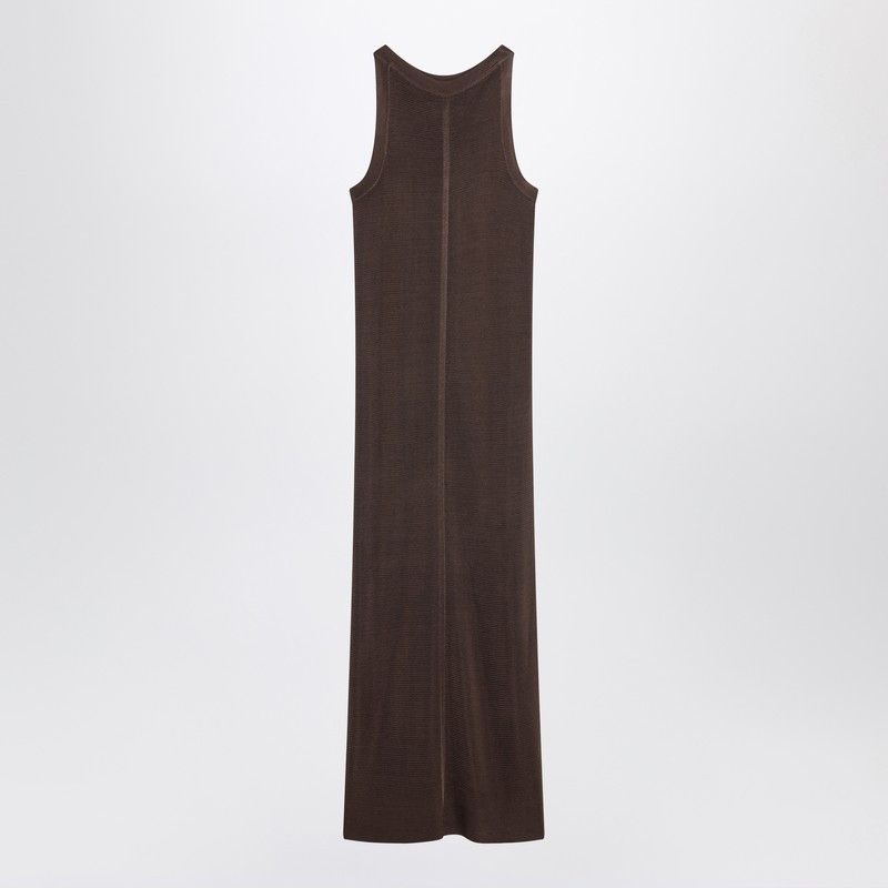 Loulou de Saison Loulou De Saison Brown Pablo Knitted Dress Size ONE SIZE - 1 Thumbnail