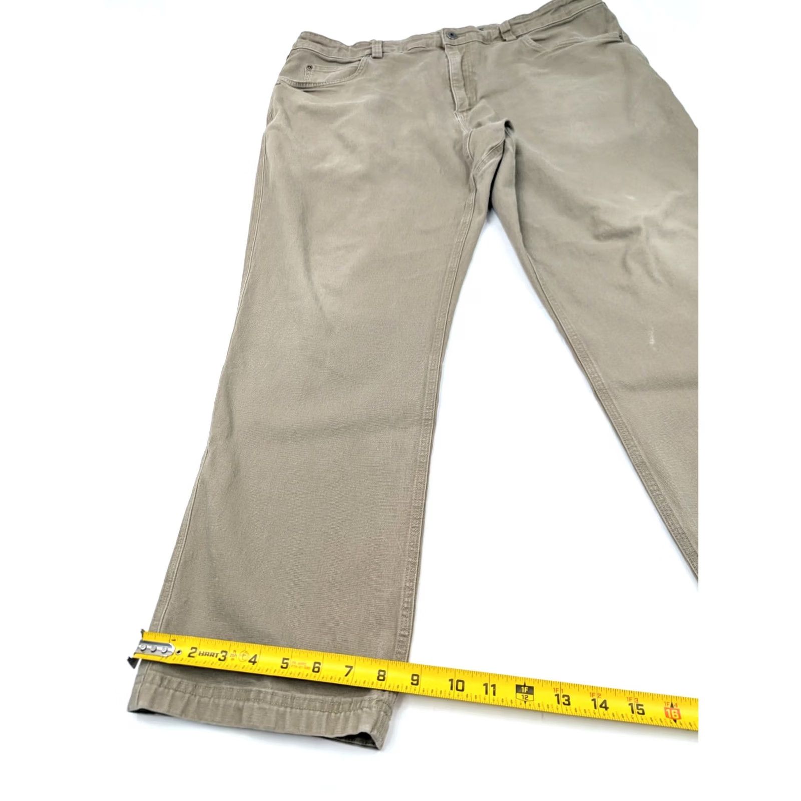 Vintage Duluth Pants Flex Fire Hose Standard Fit Men 42x30 Beige Khakis 5-Pocket Workwear Regular Mens Pants Flex Fire Hose Beige Size US 38 / EU 54 - 3 Thumbnail