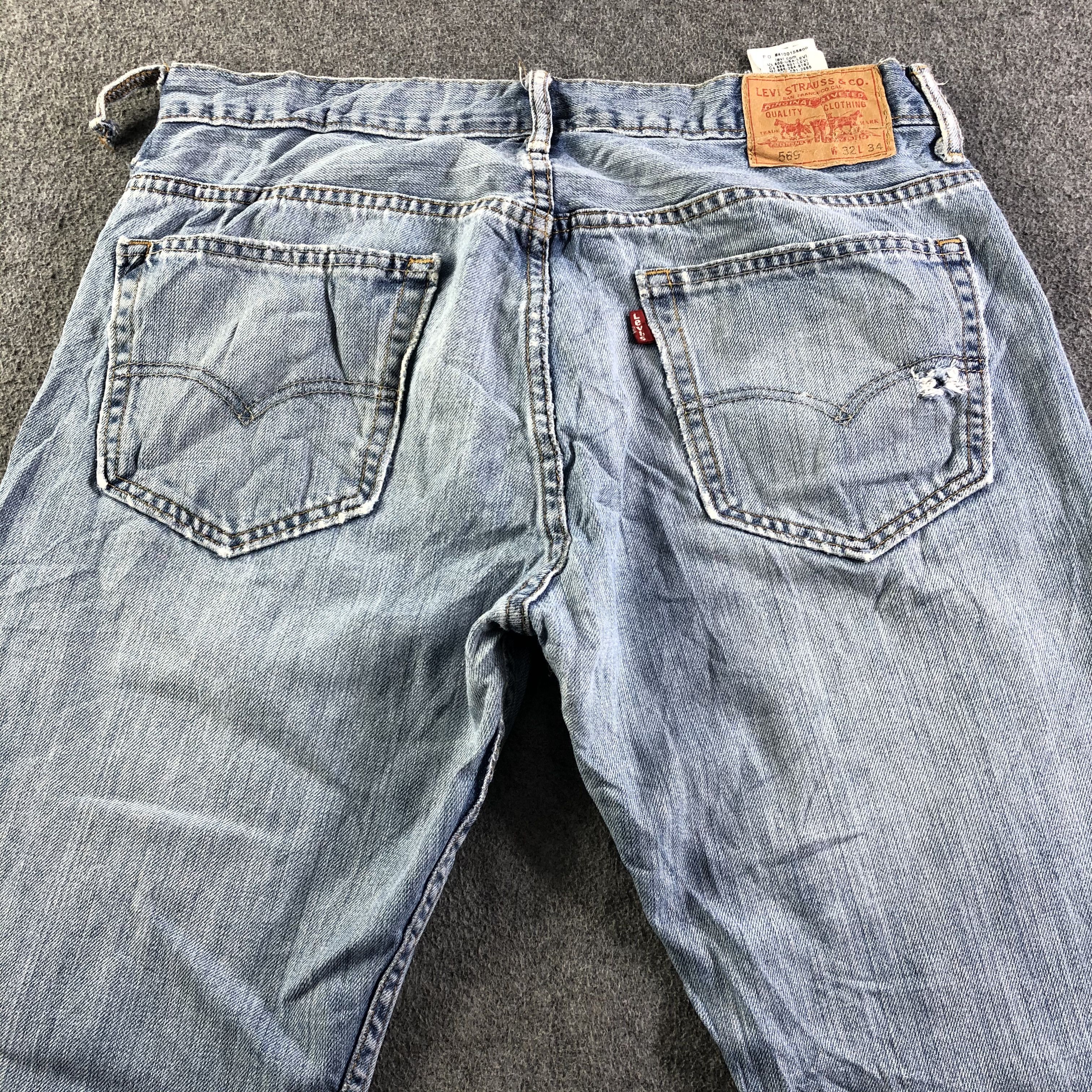 Levi's Vintage Blue Wash Levis 569 Jeans-J4201 Size US 35 - 4 Thumbnail