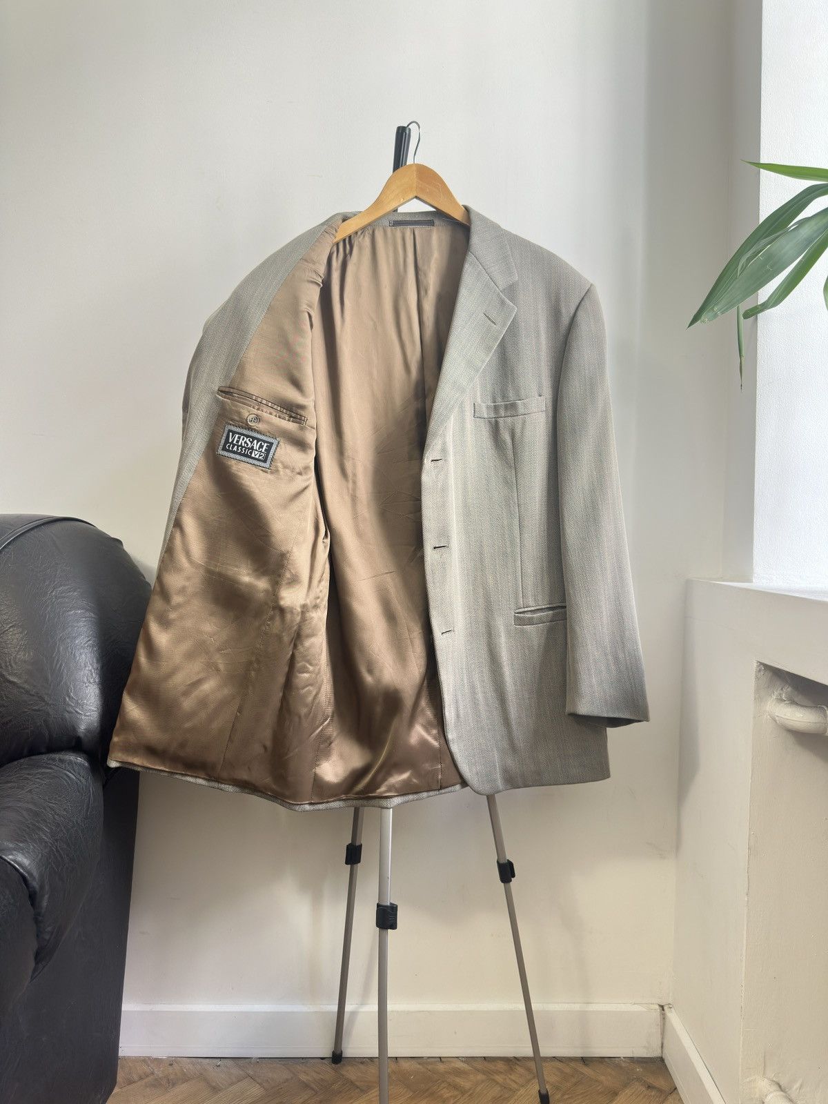 Versace Versace Classic V2 Vintage Grey Blazer Men's Size 50R - 1 Thumbnail