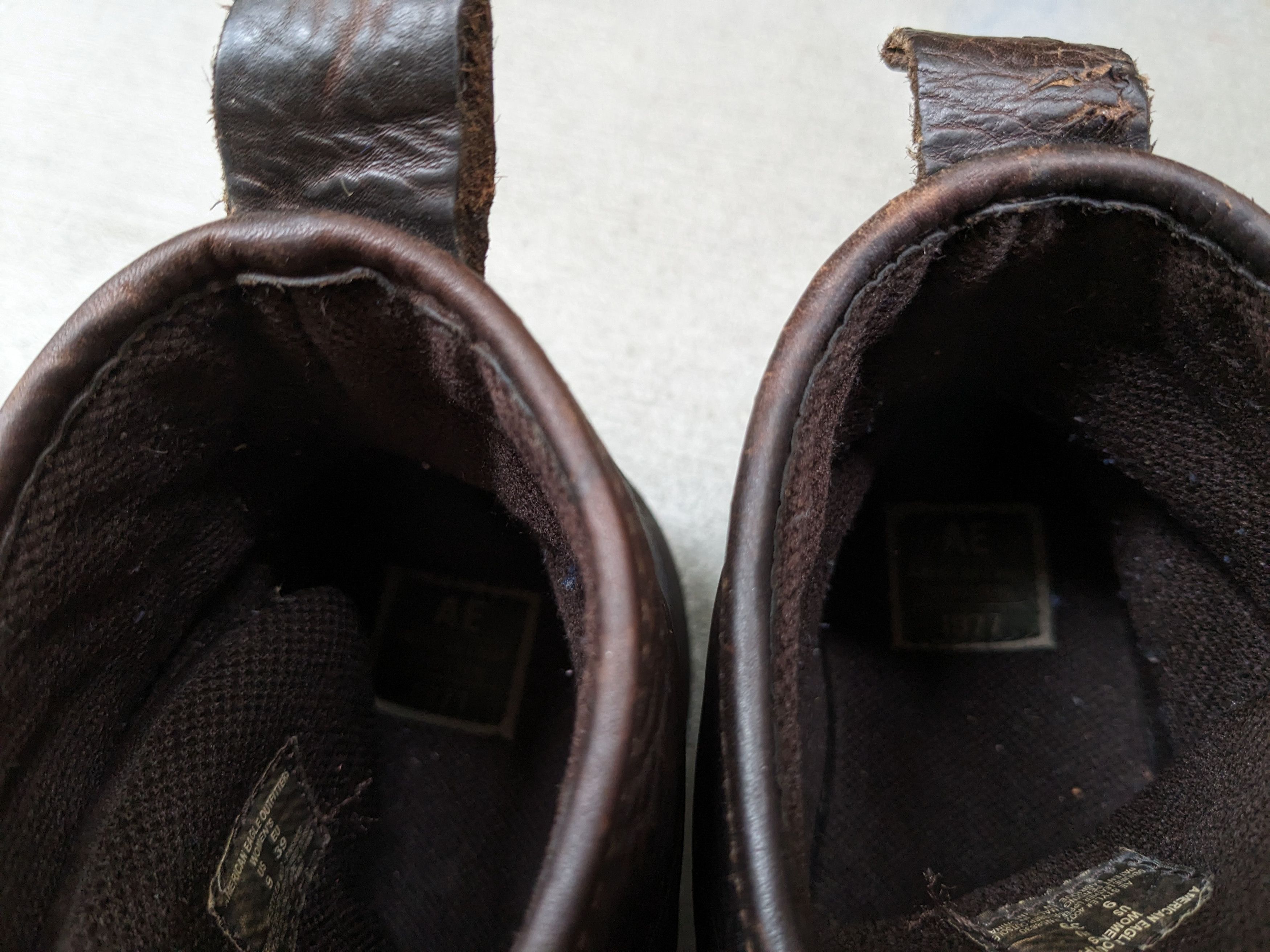 Genuine Leather American Eagle Boots Brown 7.5 Leather Chunky Rubber Y2K Size US 7.5 / EU 40-41 - 6 Thumbnail