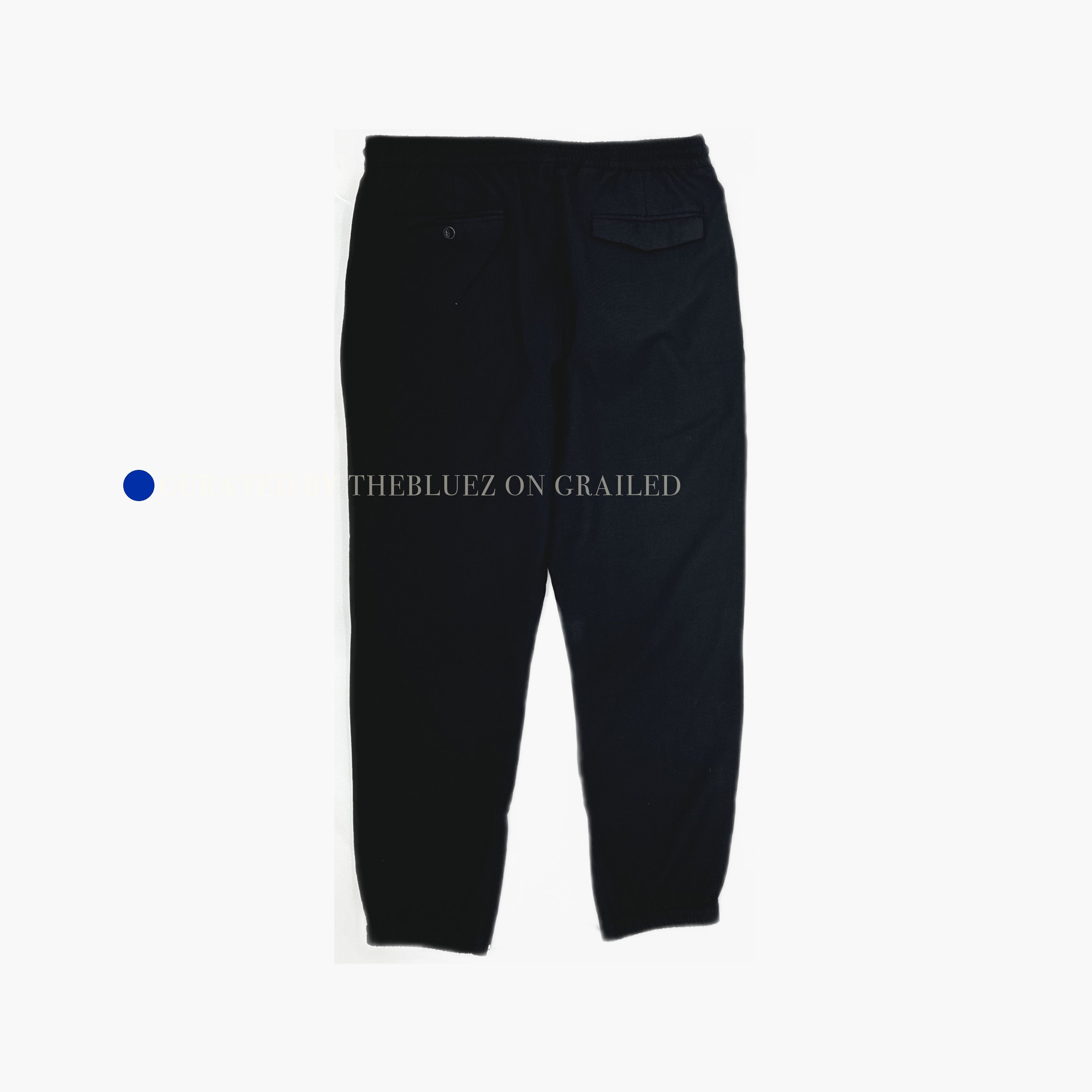 Dior Black Drawstring Pants in Virgin Wool Size US 32 / EU 48 - 1 Thumbnail