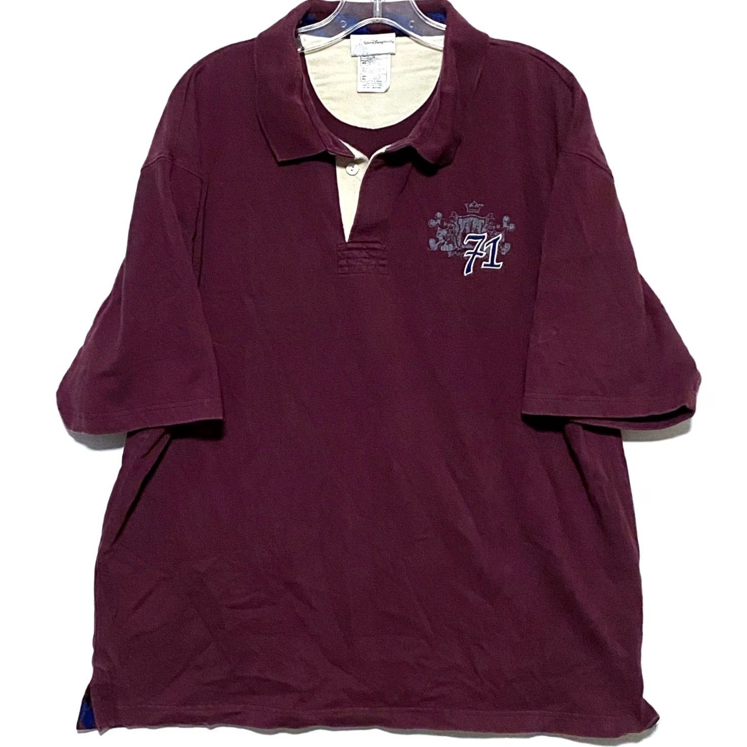 Disney VINTAGE Walt Disney World 71 Embroidered Polo Shirt Mens XL Mickey Mouse Vacation Y2K Size US XL / EU 56 / 4 - 2 Thumbnail
