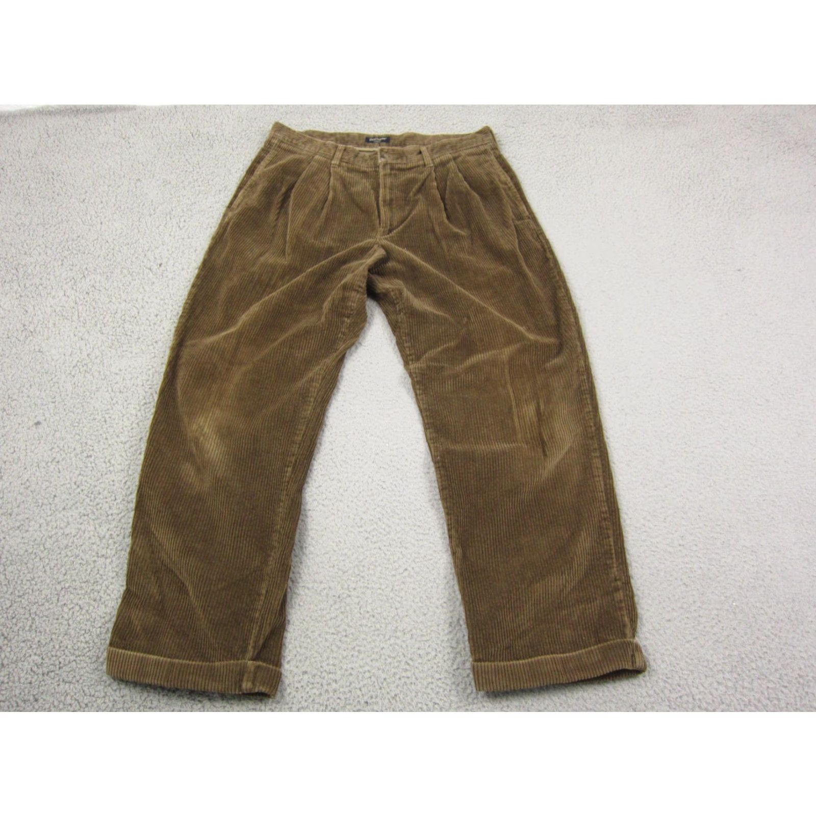 Dockers VINTAGE Dockers Pants Khakis Corduroy Green 36x30 Men Straight Baggy 90s Khakis Mens Dockers Pants Size US 36 / EU 52 - 2 Thumbnail