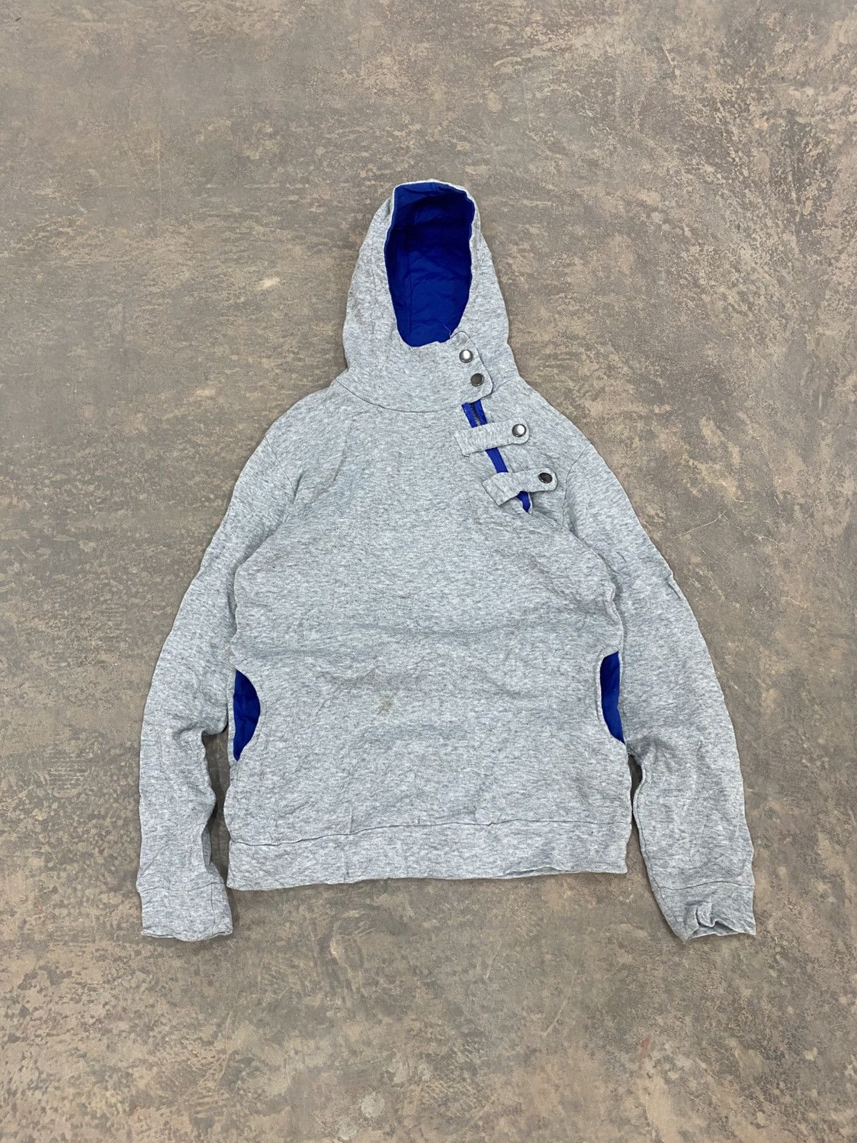 Le Grande Bleu (L.G.B.) 2000s -VSKA Asymmetrical Zipper Hoodie punk grunge lgb Size US S / EU 44-46 / 1 - 1 Thumbnail