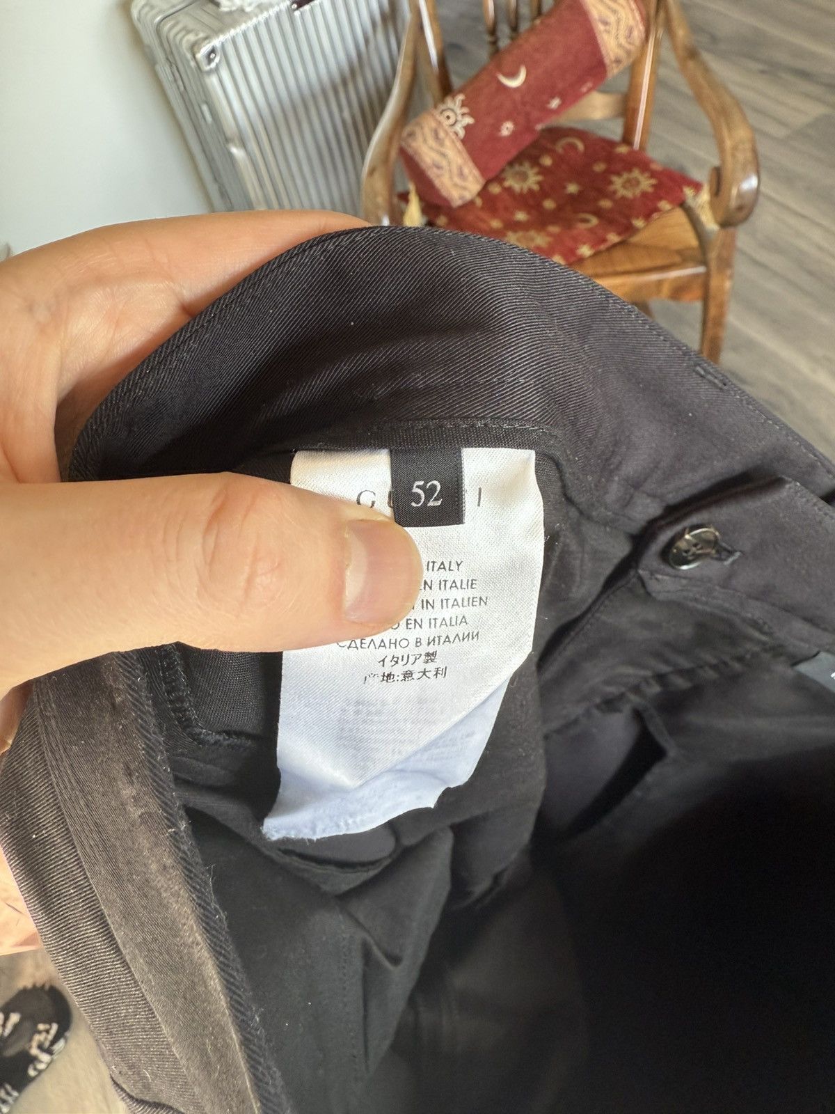 Gucci Gucci “Riding” Black Cotton Trousers Size US 36 / EU 52 - 10 Thumbnail