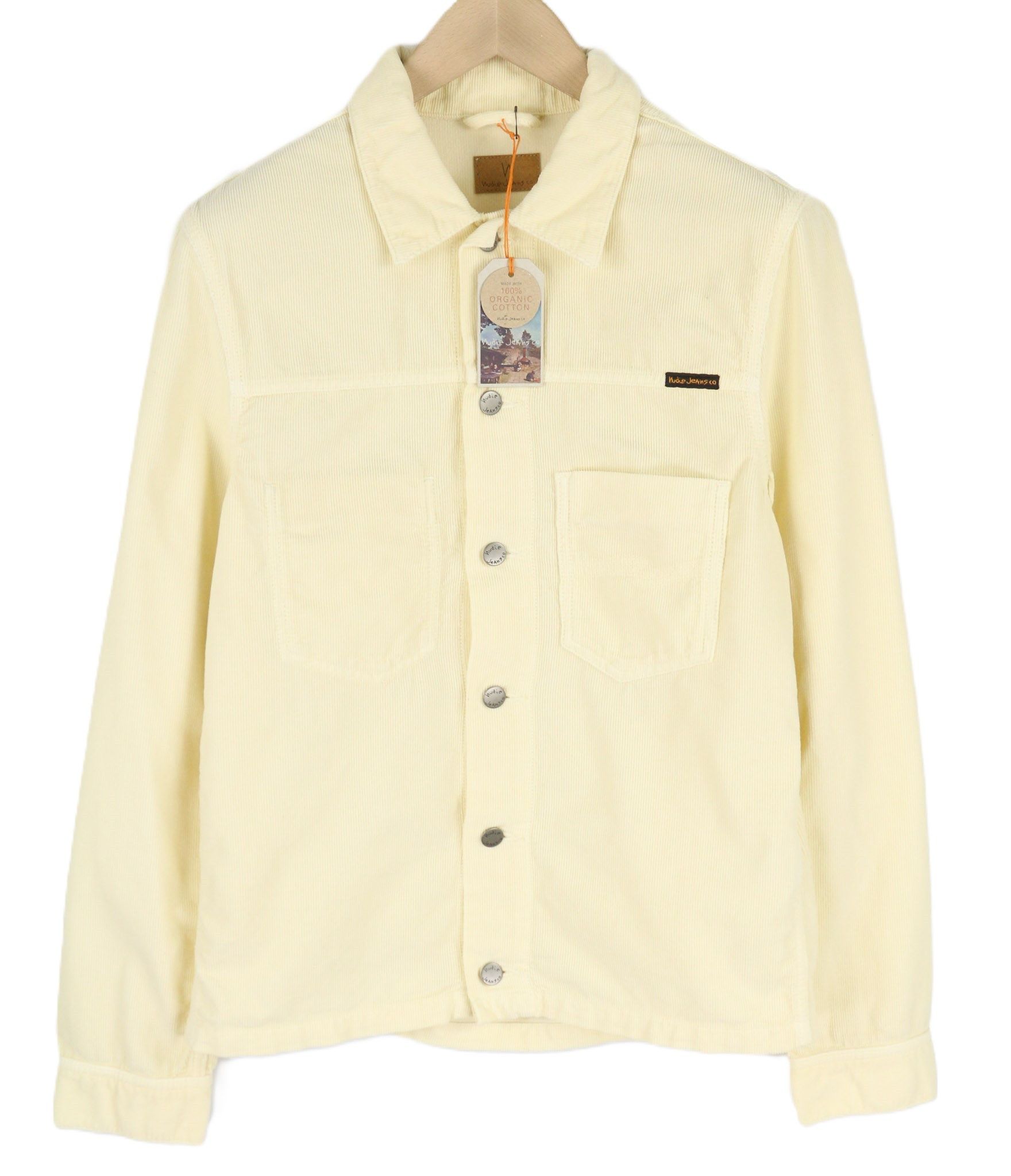 RONNY M Dusty White Cotton Corduroy Jacket 81018