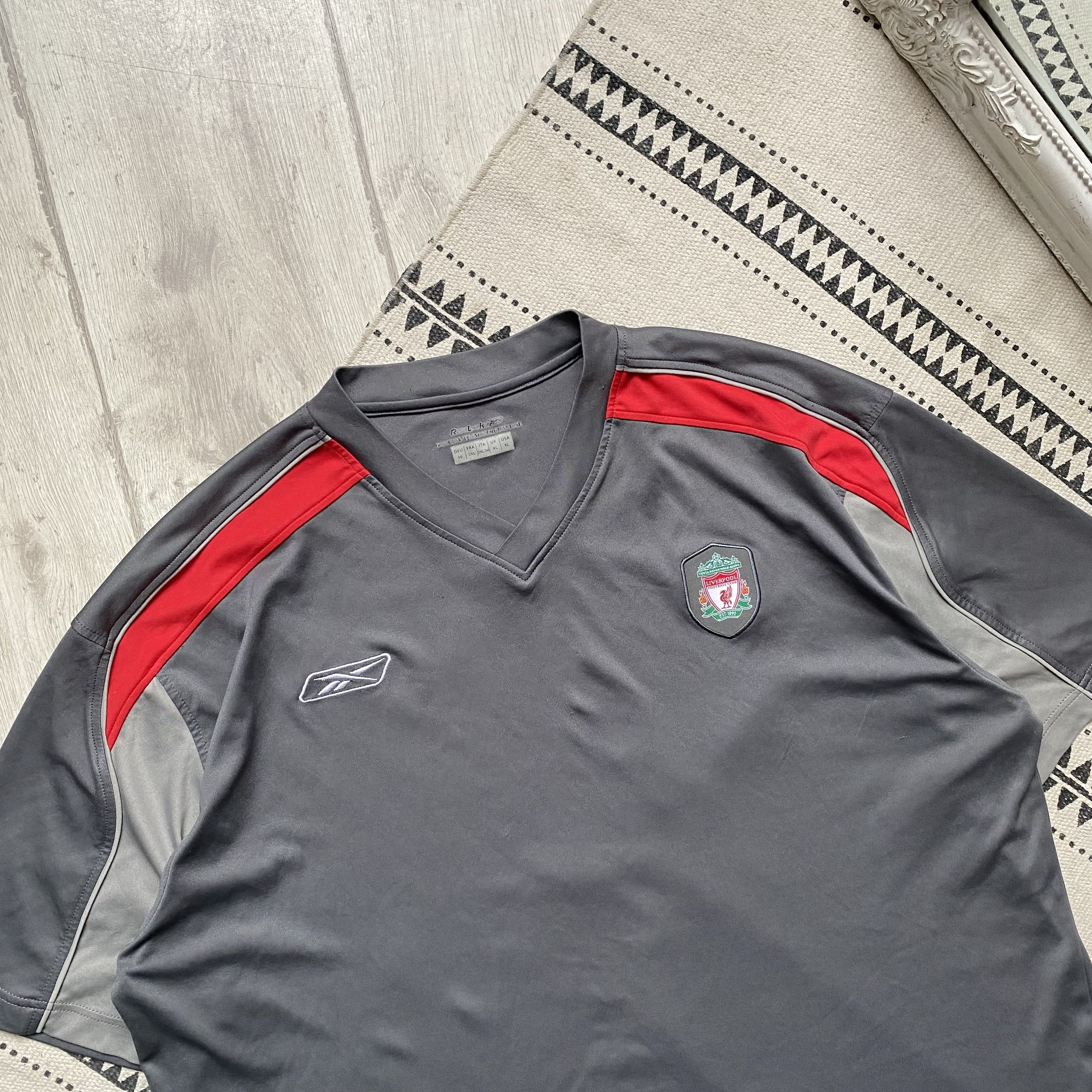 Reebok ⚽️ Vintage 00s Reebok Liverpool jersey tee Drill Blokcore Size US XL / EU 56 / 4 - 2 Thumbnail