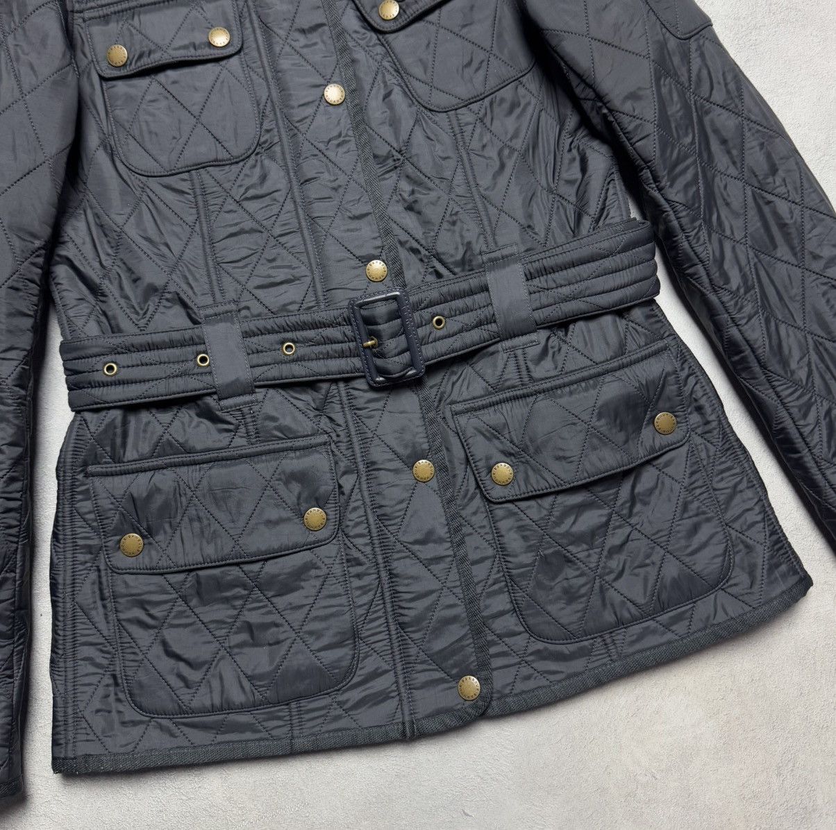 Barbour Barbour International Polarquilt Quilted Jacket Biker Size S / US 4 / IT 40 - 4 Thumbnail