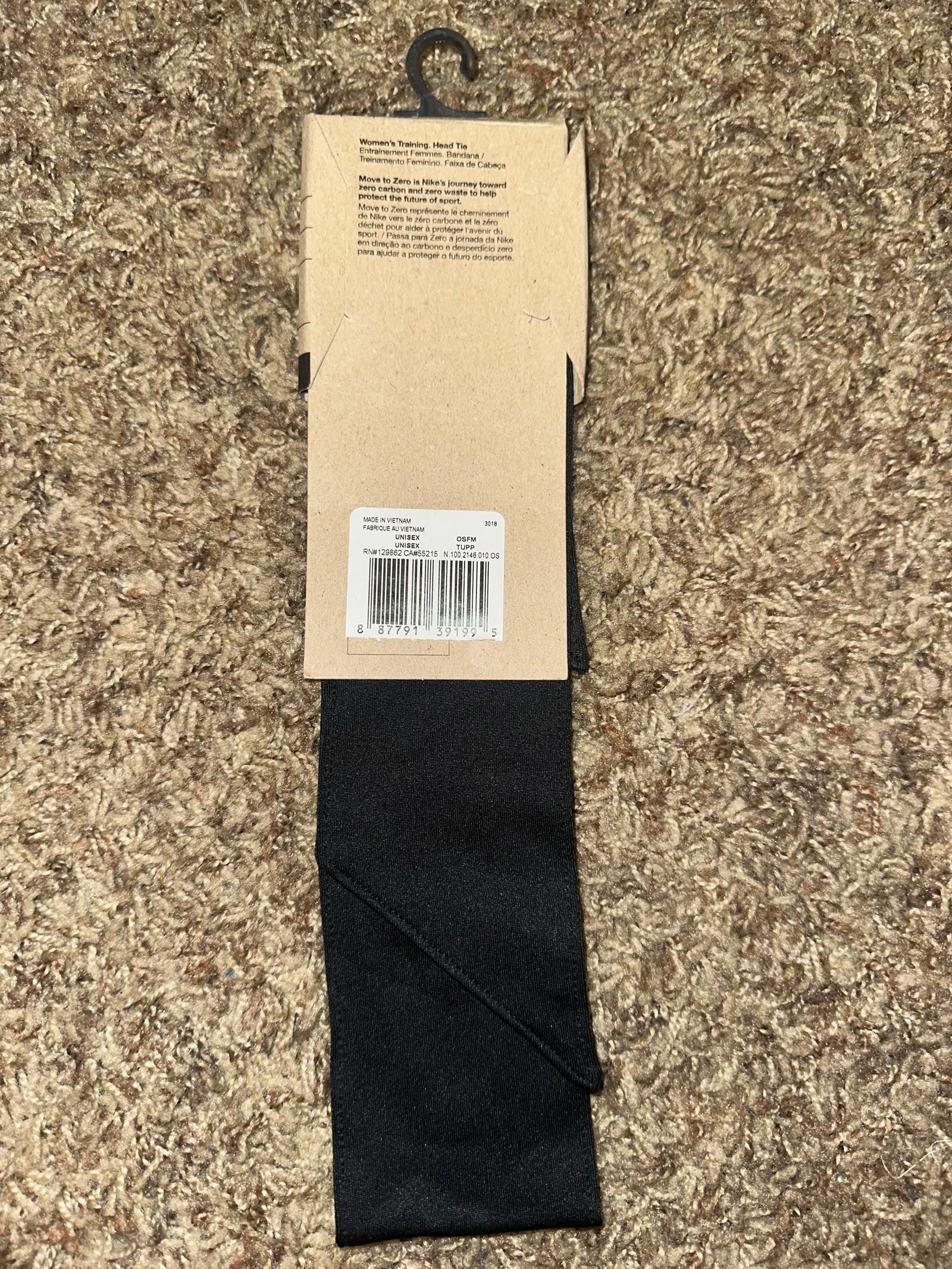 Nike Nike Dri-Fit Head Tie Womens Training Black Size ONE SIZE - 2 Thumbnail