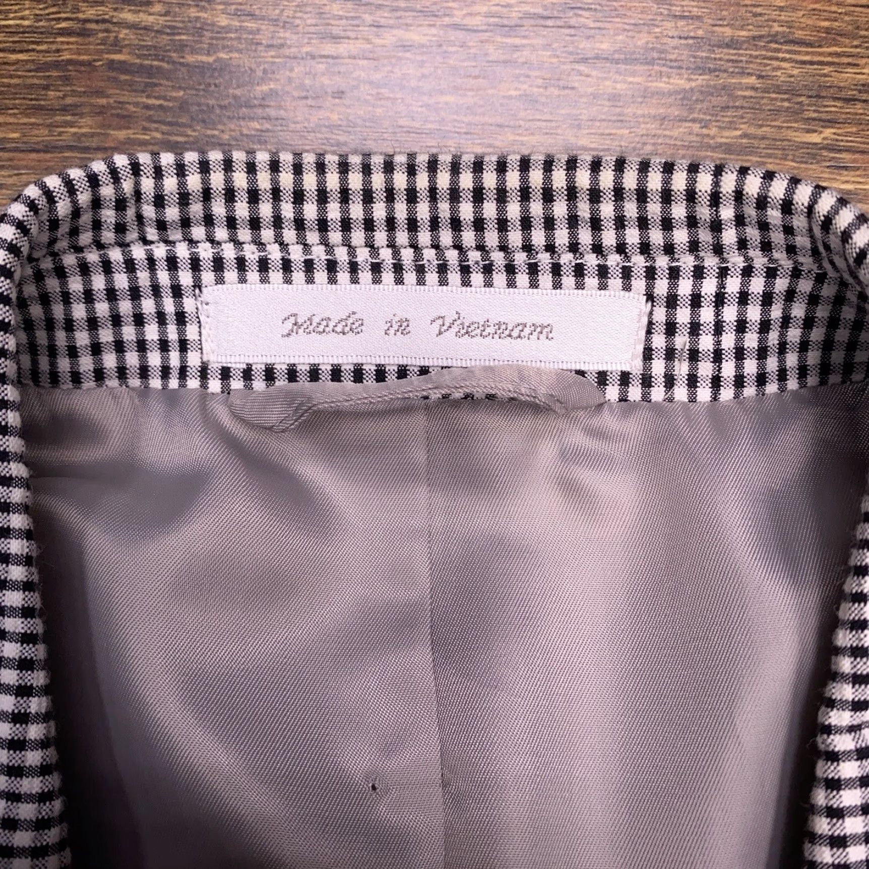 Chaps Chaps Sport Coat Mens 44L Black White Plaid Blazer Jackets Coat Blazer Sport Coat Notch Lapel Vintage? Wait. Size 44R - 4 Thumbnail